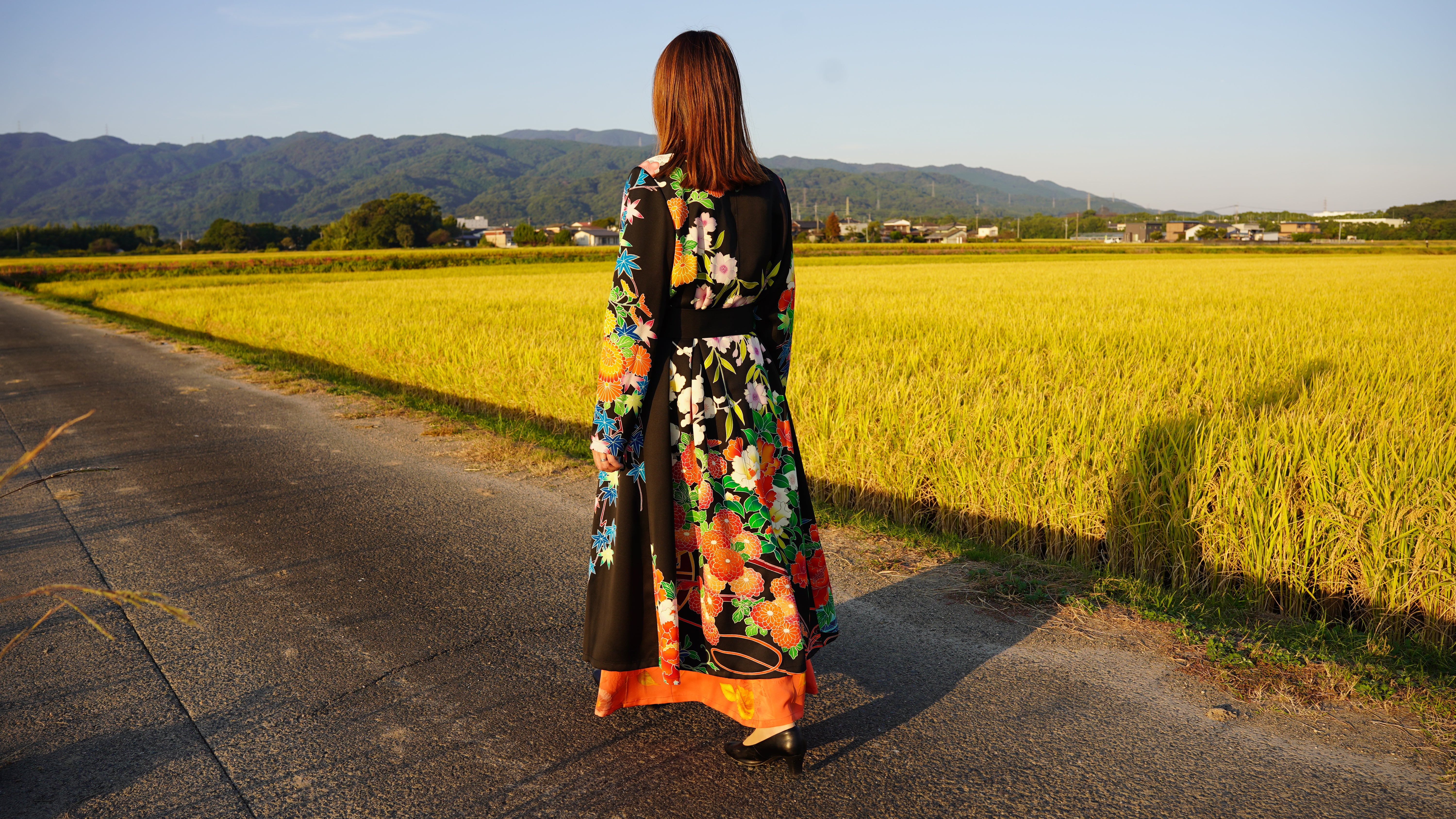 45年前の着物】振袖リメイクドレスコート – お針子つるさき