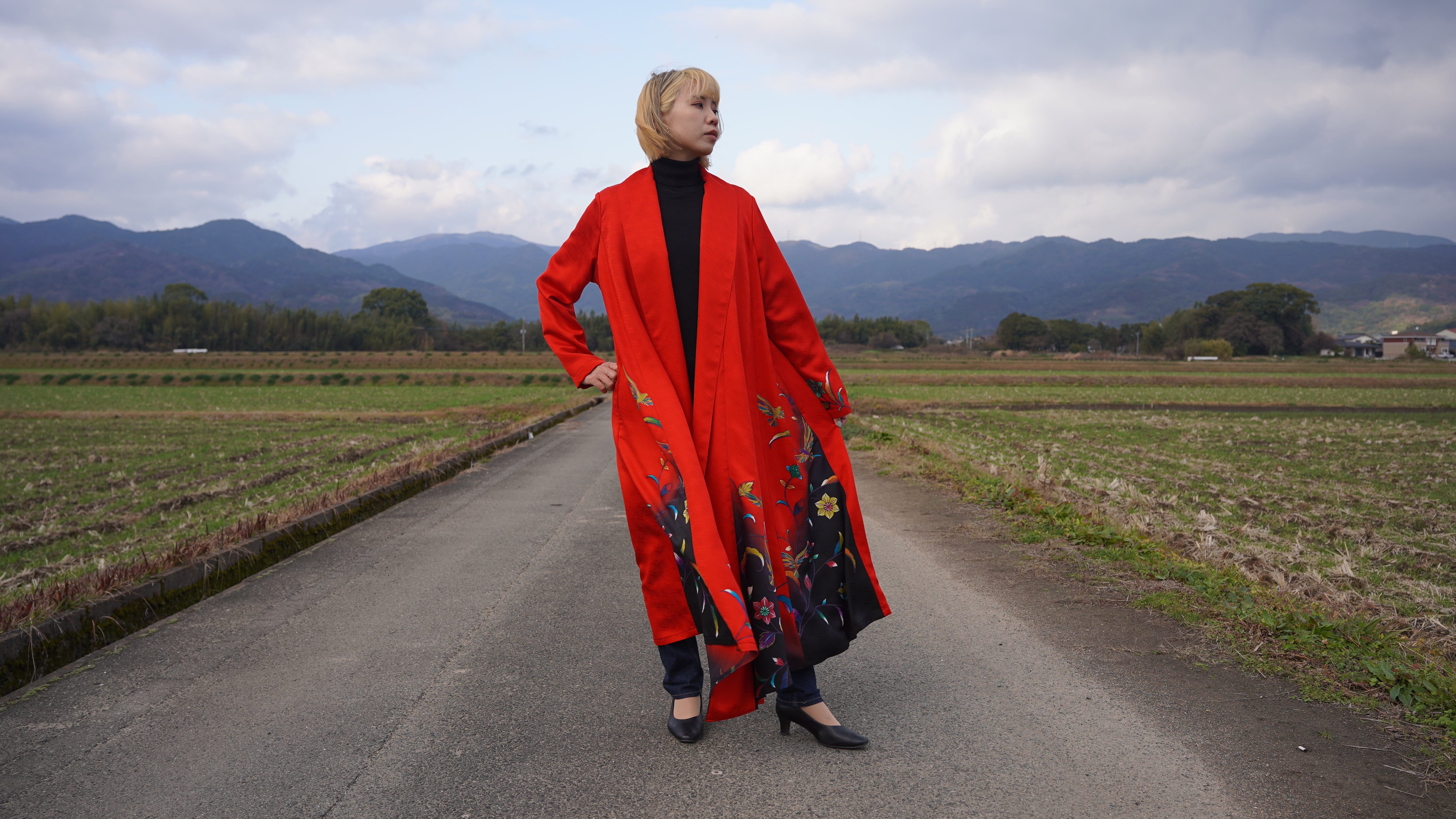 落款あり】斉藤三才振袖リメイクドレスコート – お針子つるさき