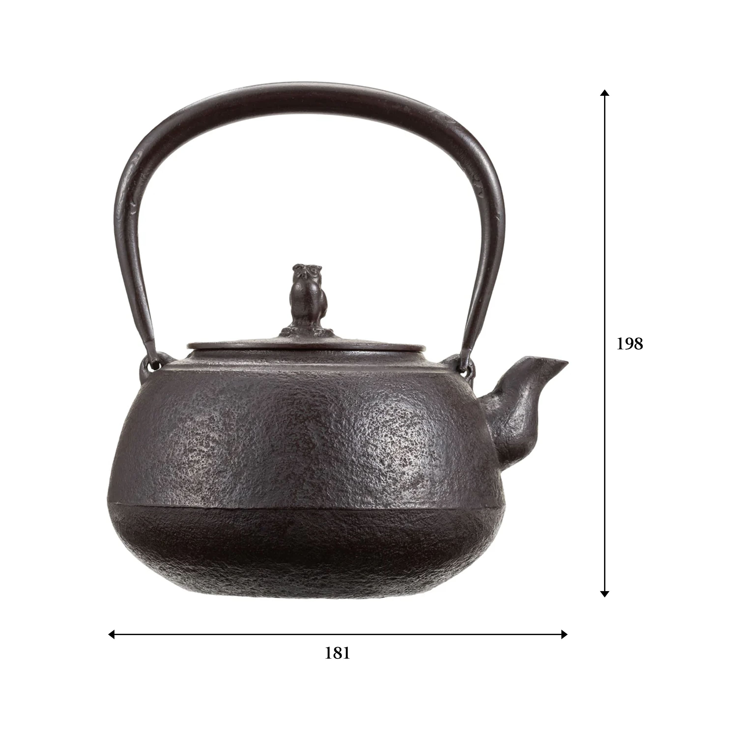 鉄瓶 丸形みみずく 1.25L | 南部鉄器の老舗 及源鋳造 OIGEN 公式