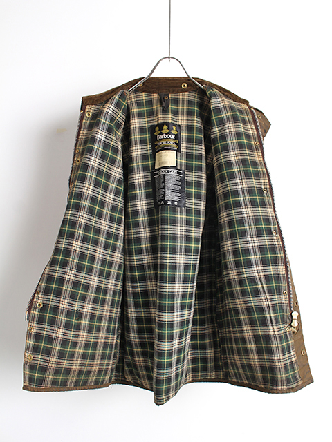 VINTAGE】93s 3warrant Barbour MOORLAND Olive C42 - 毎日を楽しく