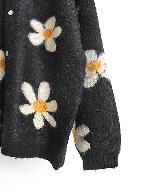 TOWNCRAFT】SHAGGY RAGLAN CARDIGAN『FLOWER』 - OIKOS 毎日を楽しく
