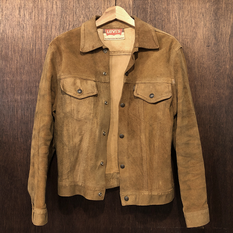 Levi's Suede Real Leather Trucker 3rd Type Big-E Leather Jacket