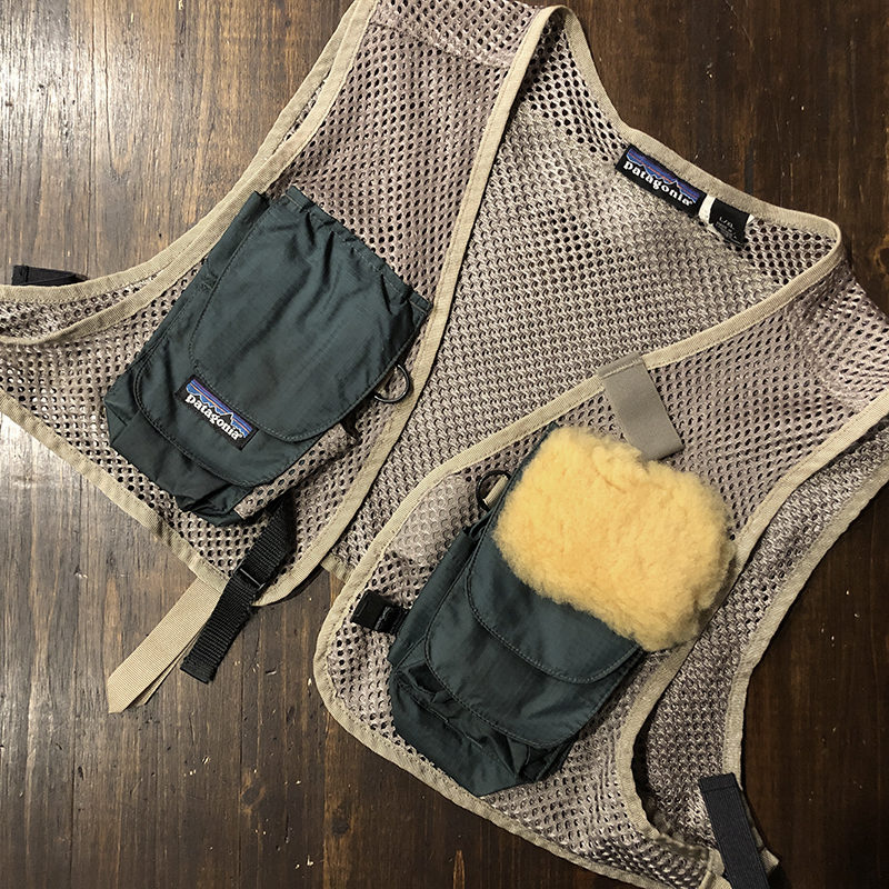 Patagonia Minimalist Fishing Mesh Vest Green Sand L/XL Mint
