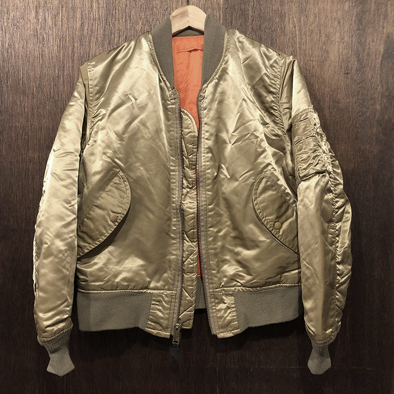 Corinth Mfg Co MA-1 Flight Jacket Coyote Yellow Nylon Twill Small