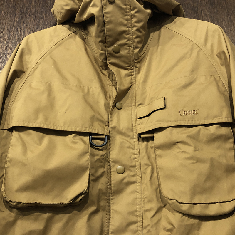 Orvis Fishing Gore-Tex All Weather Wading Jacket Camel Mint
