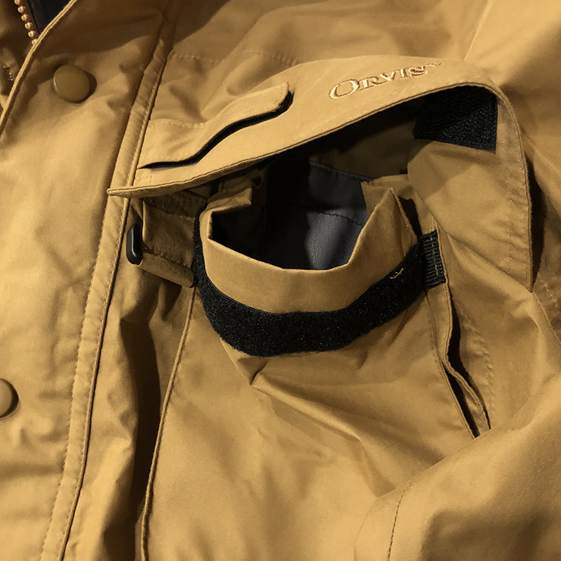 Orvis Fishing Gore-Tex All Weather Wading Jacket Camel Mint