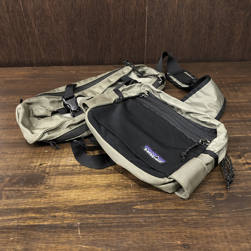 Patagonia Double Haul Fishing Chest & Back Pack Green Black