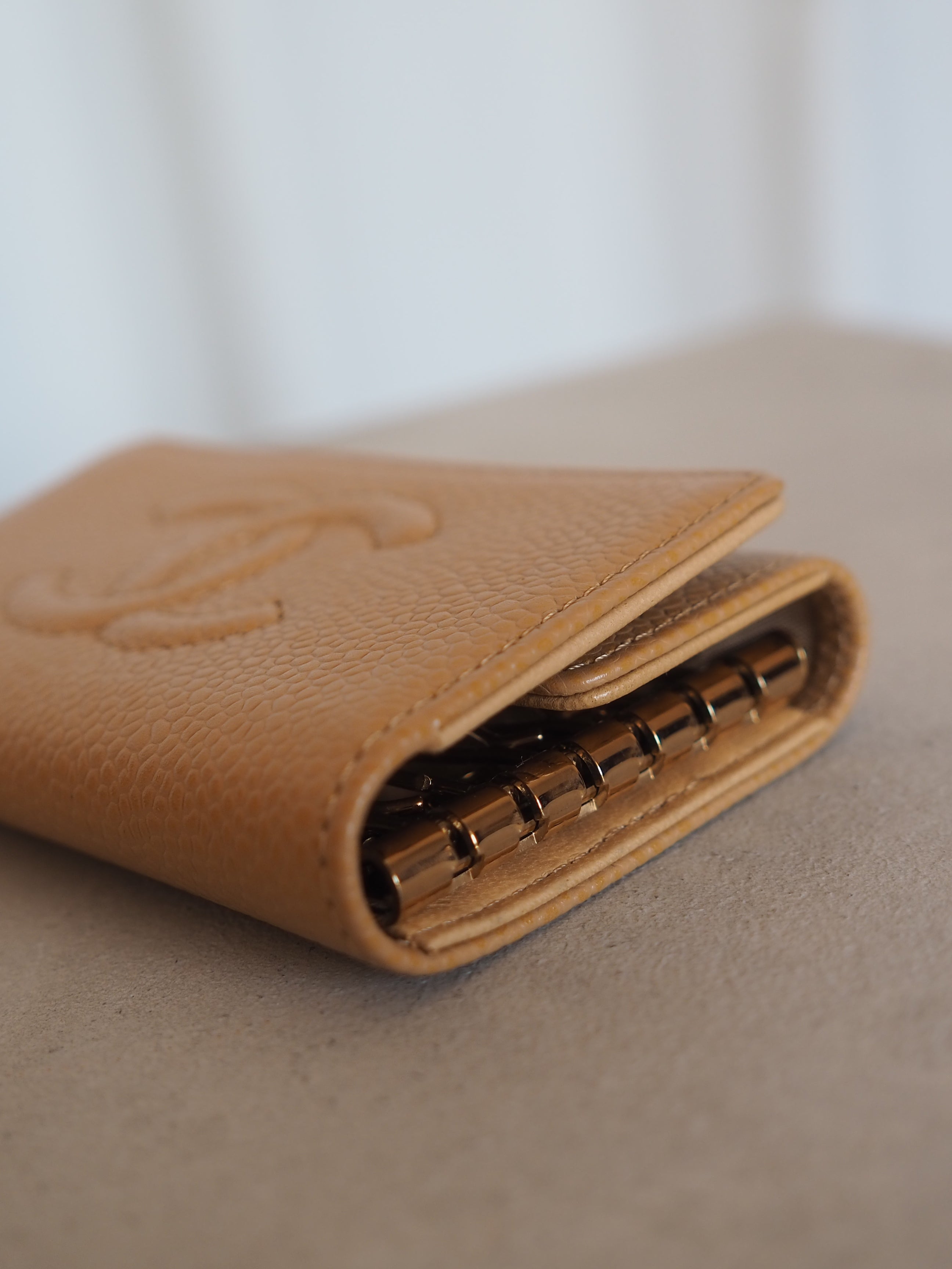 CHANEL シャネル COCO ココマーク キーケース キャビアスキン ブラウン