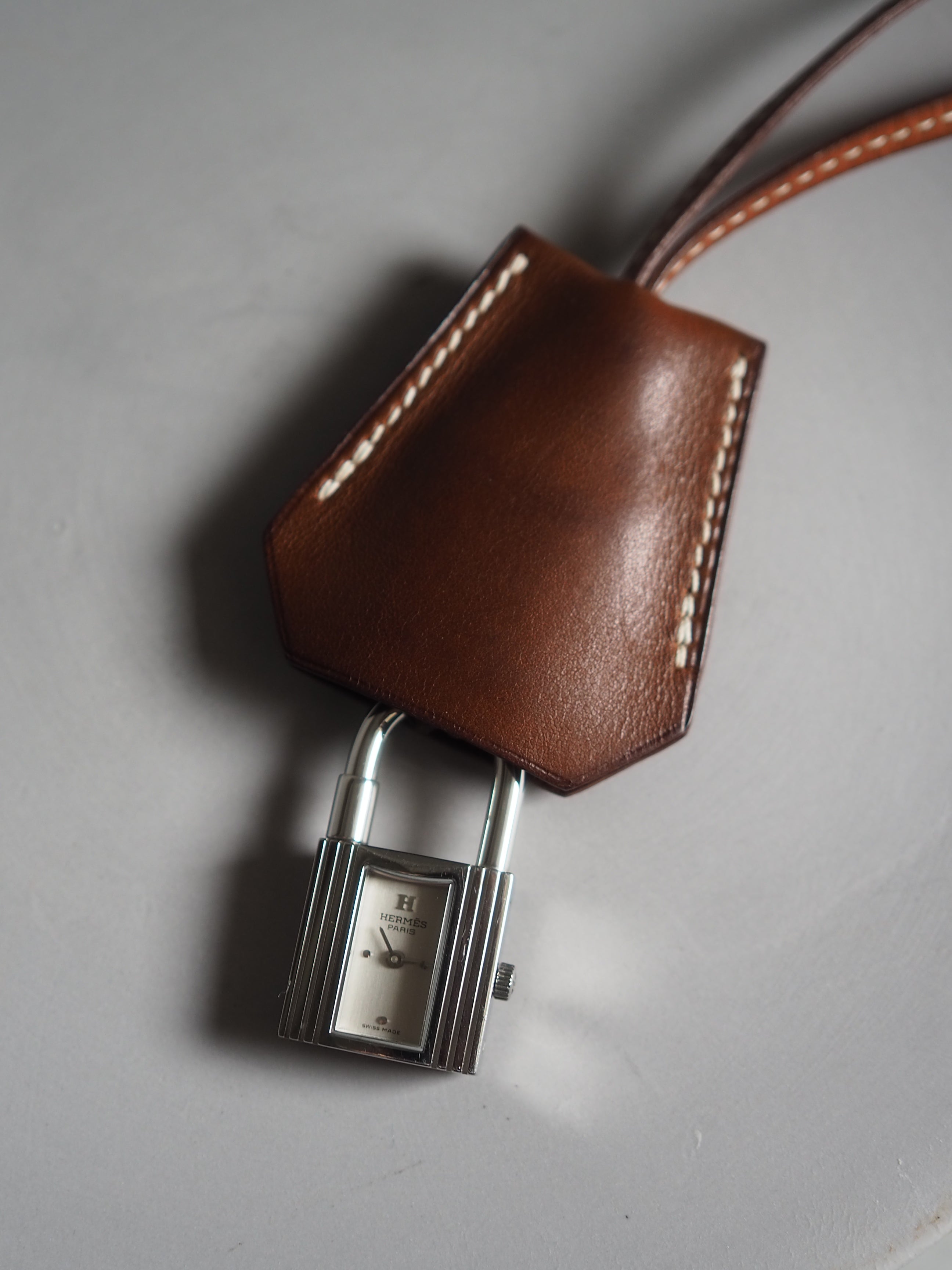 HERMES エルメス ケリー クロシェット ウォッチ 腕時計 シルバー