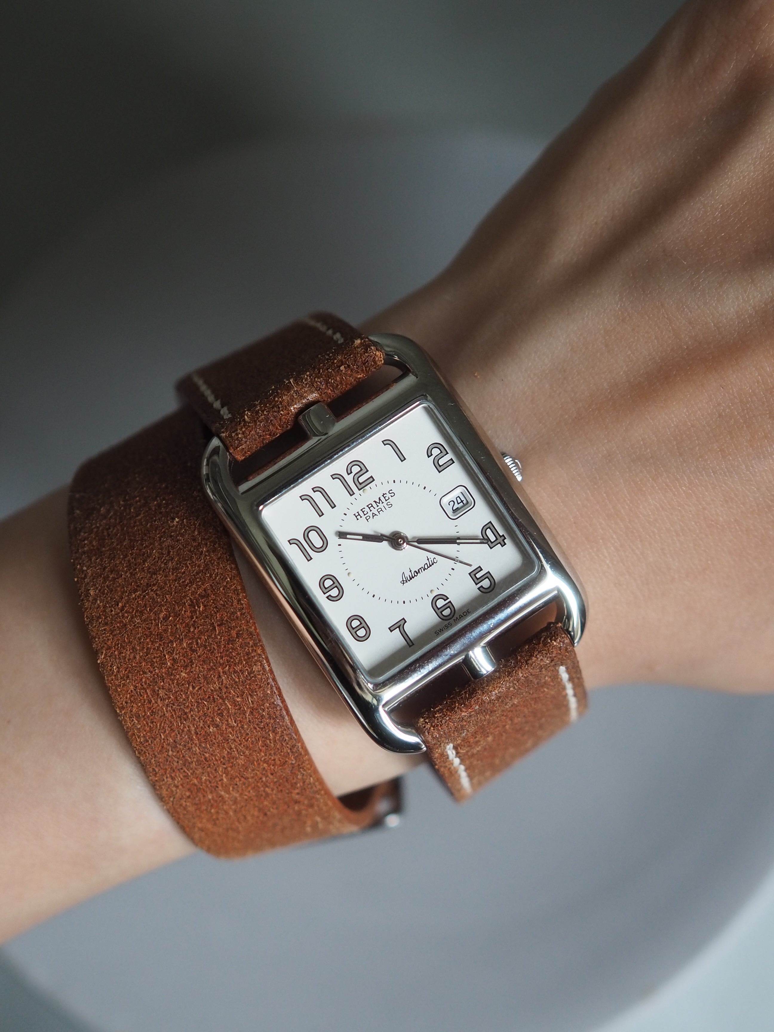 HERMES エルメス ケープコッド ドゥブルトゥール ウォッチ 腕時計