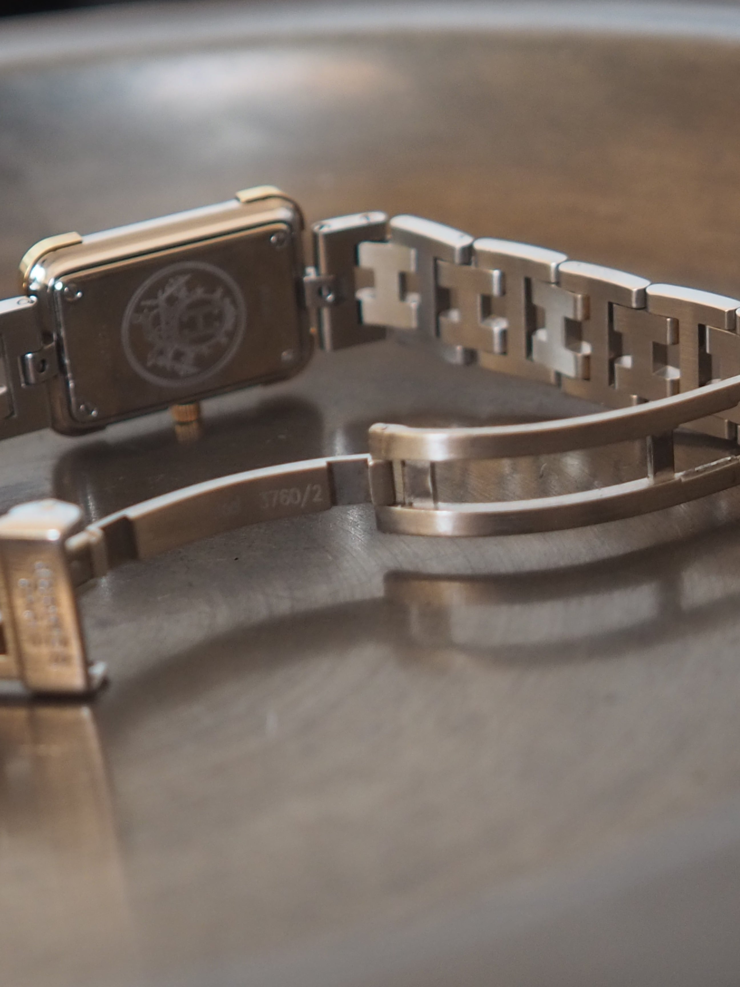 HERMES エルメス クロアジュール ウォッチ 腕時計 レザー メタル