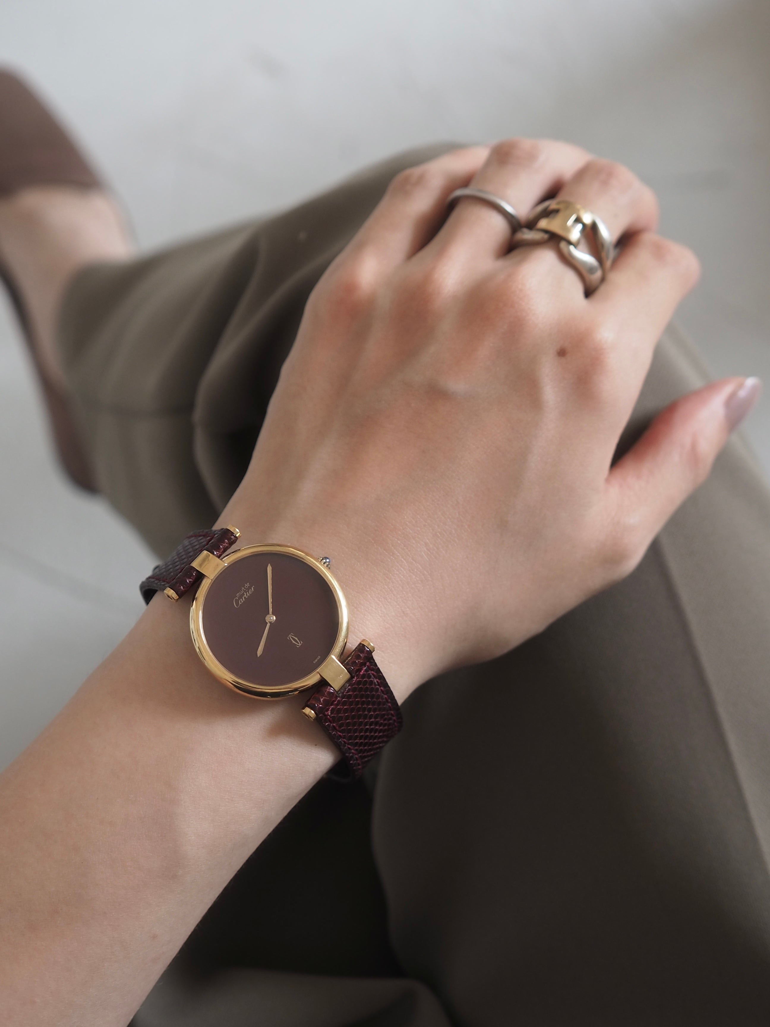 Cartier カルティエ マストヴァンドーム LM ガーネット希少モデル