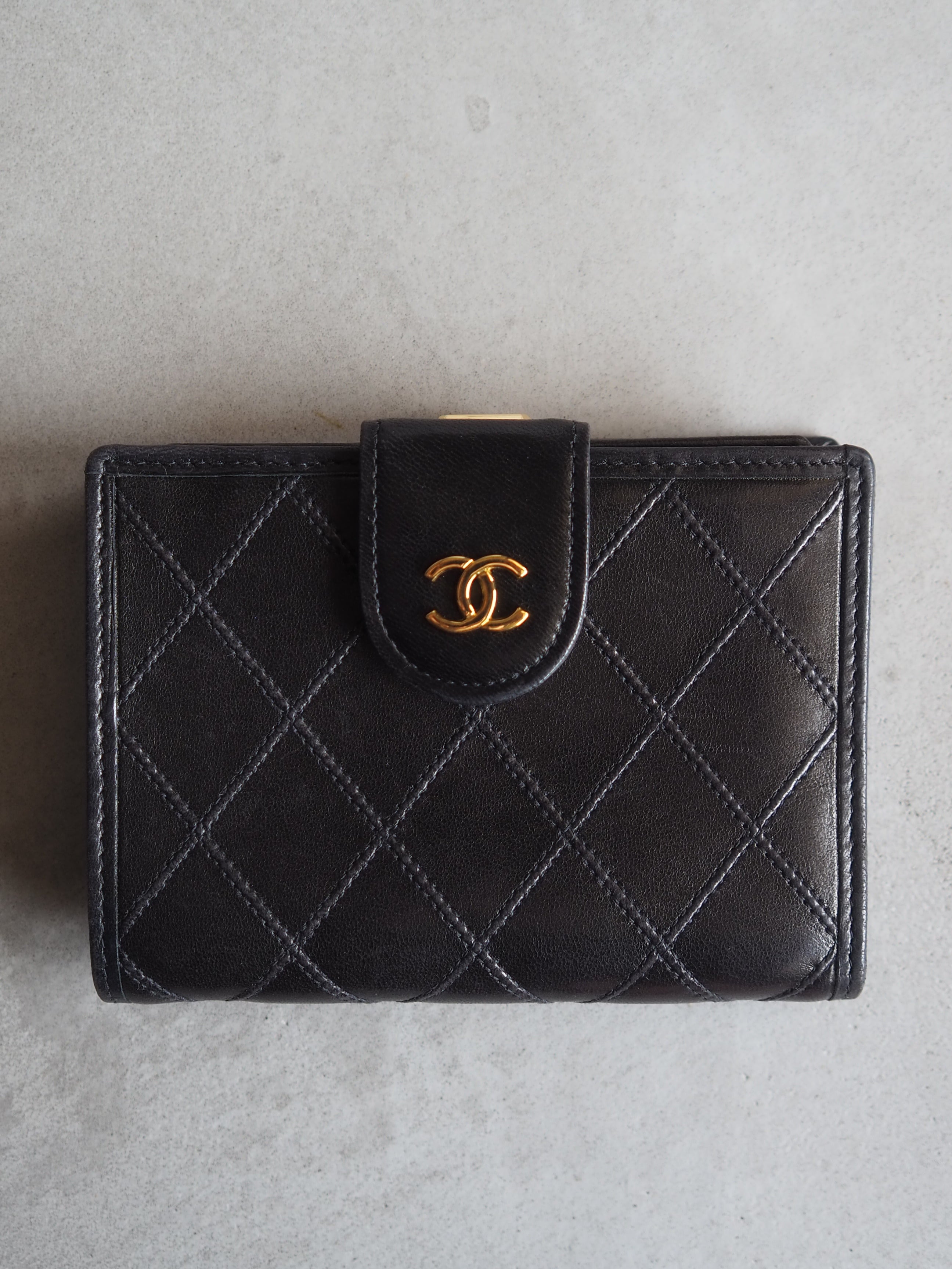CHANEL シャネル COCO ビコローレ ミニ 財布 コンパクト ウォレット