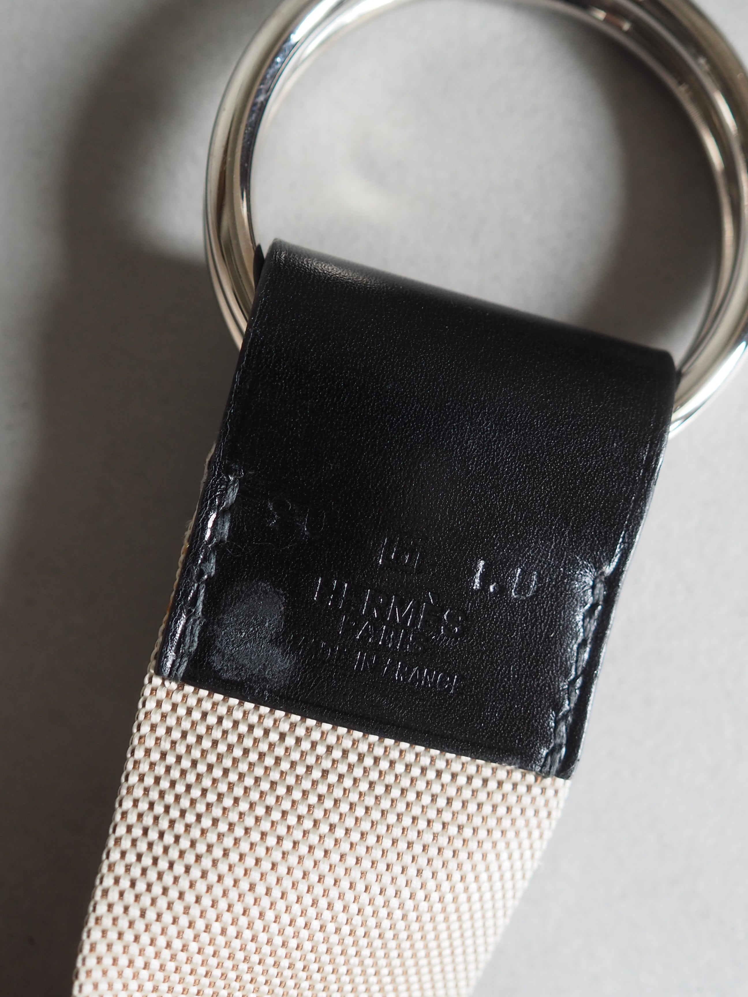 HERMES エルメス ダブル リング ベルト マルジェラ期 115 メンズ