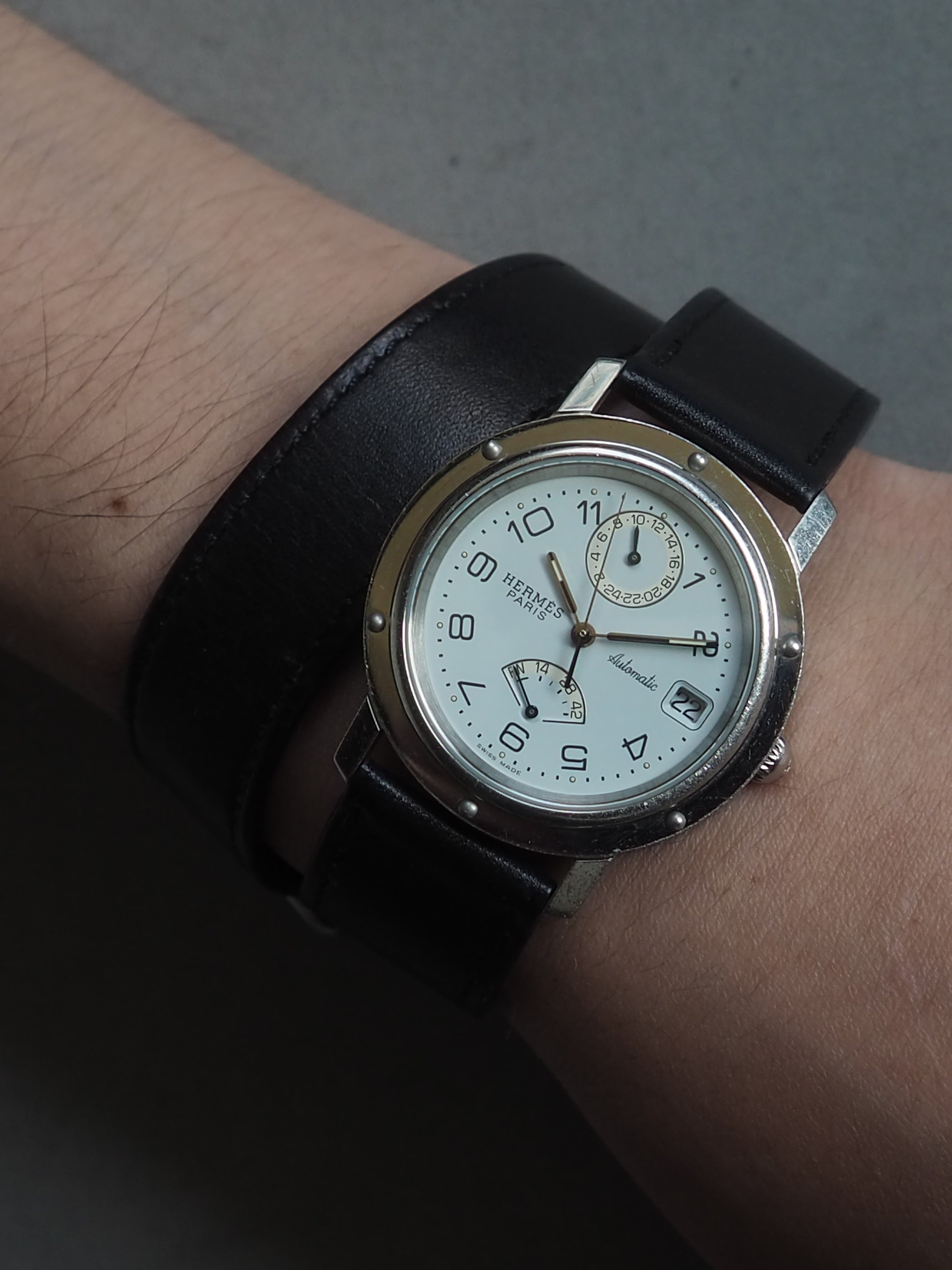 HERMES エルメス クリッパー ドゥブルトゥール ウォッチ 腕時計