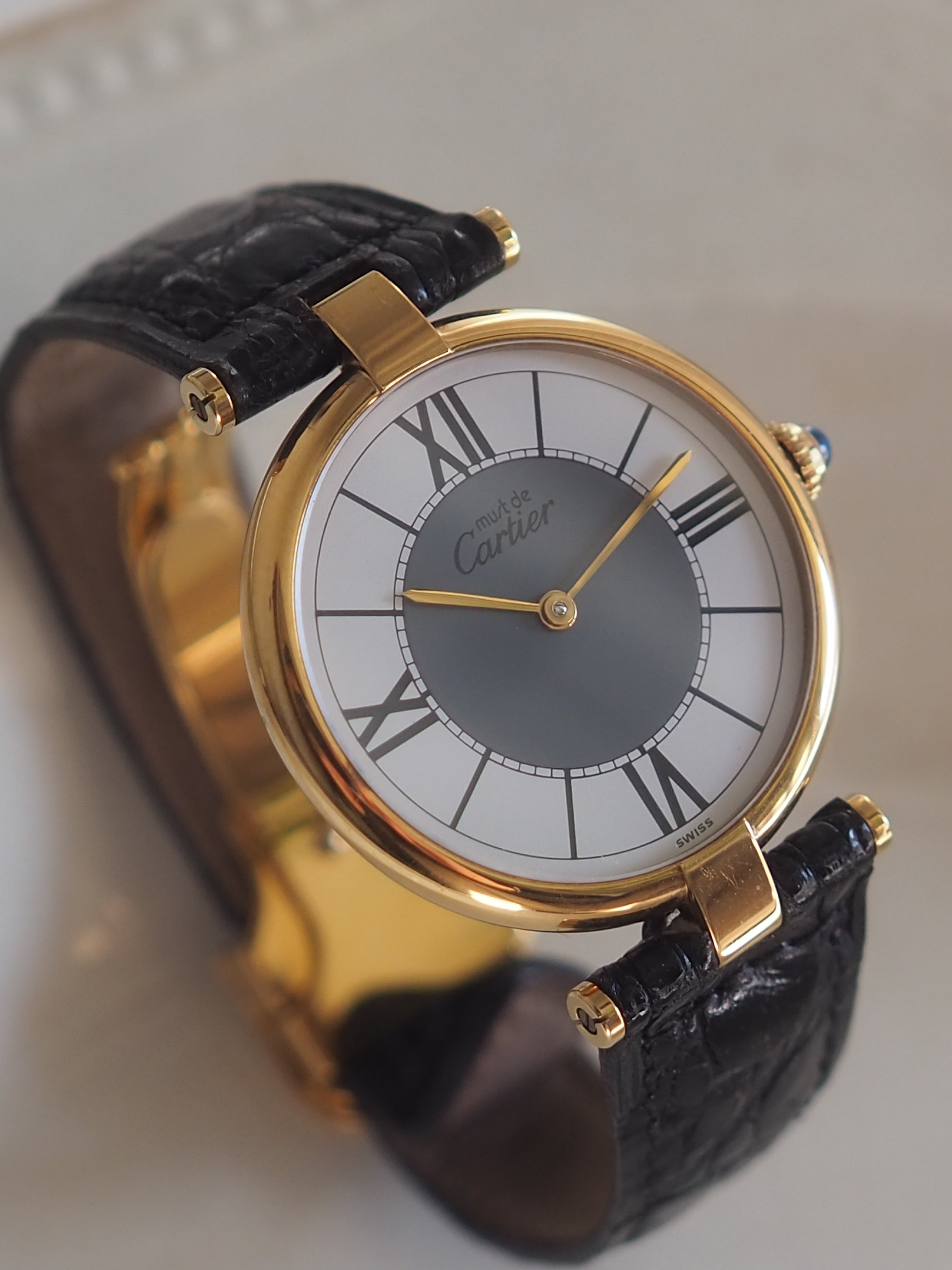 Cartier カルティエ マストヴァンドーム LM センターグレイ 希少モデル