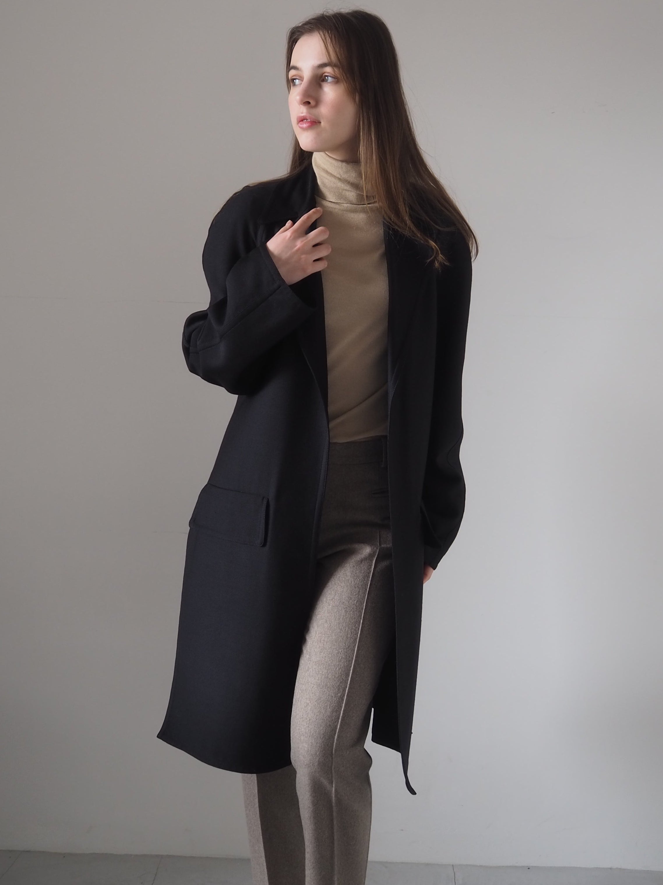 セリーヌ CELINE ボタンレス ウール コート フィービー スプリング