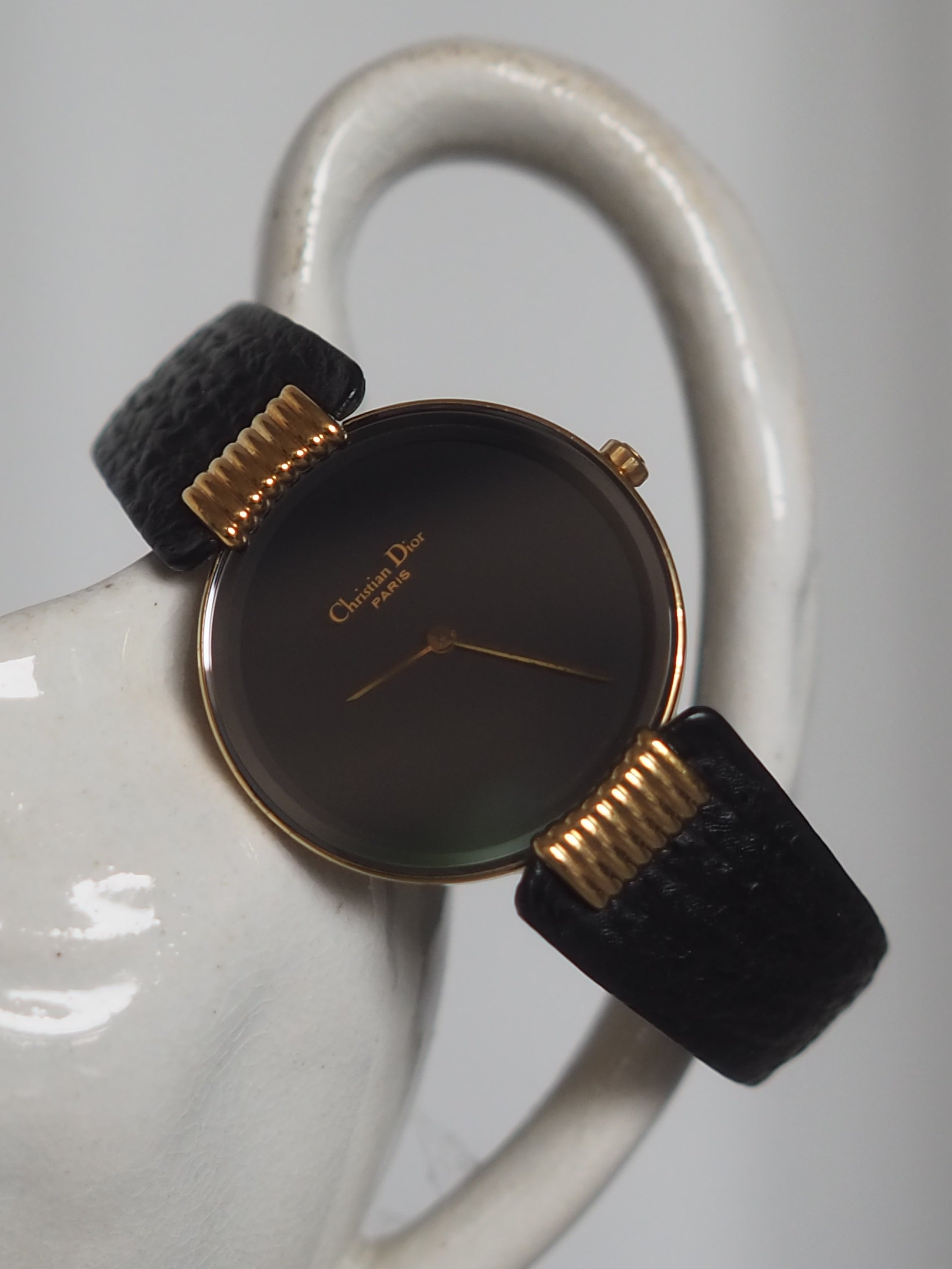 Christian Dior ヴィンテージ ディオール ブラックムーン ウォッチ