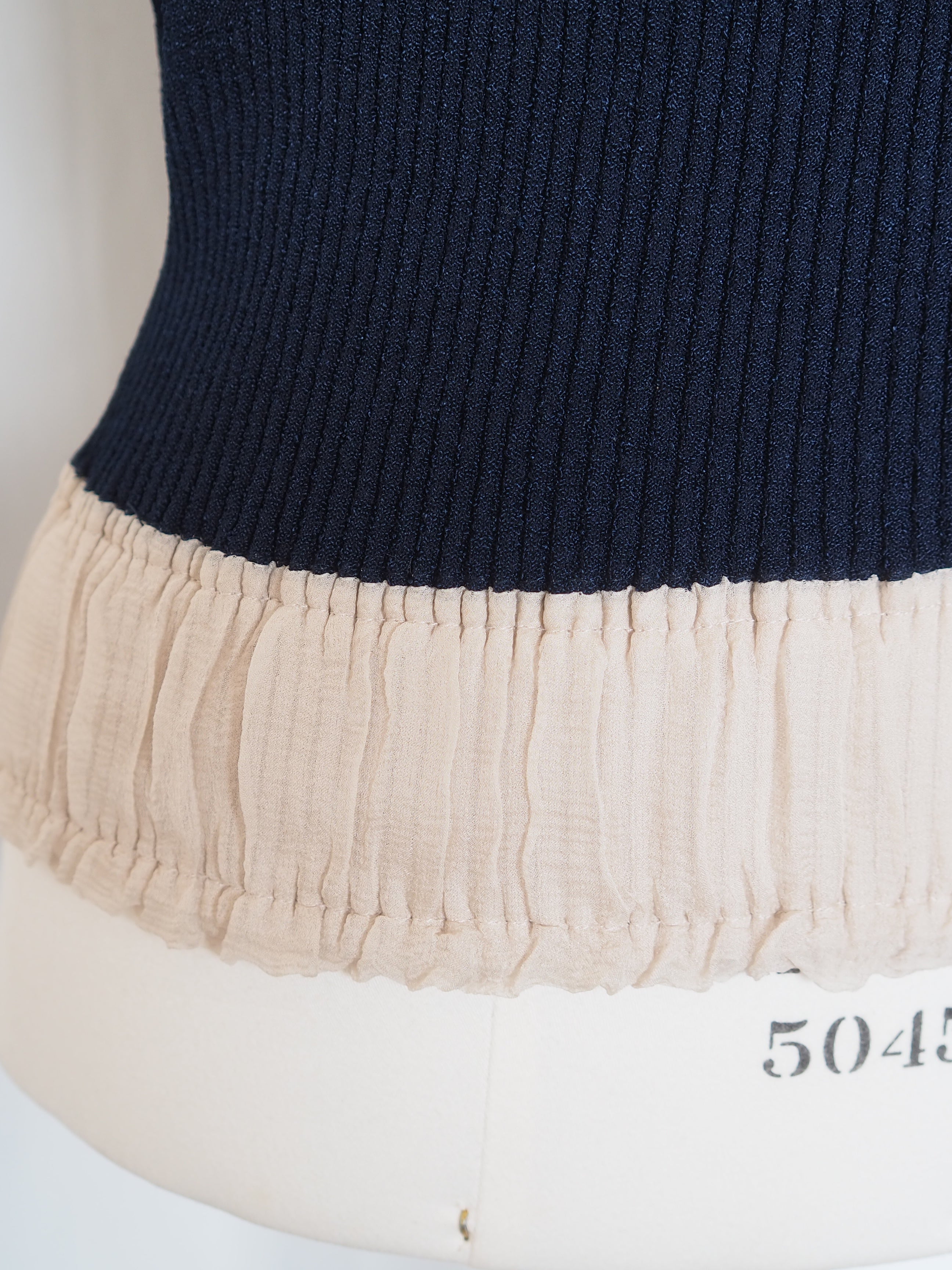 CHANEL シャネル リボン ニット キャミソール トップス 06P 38サイズ