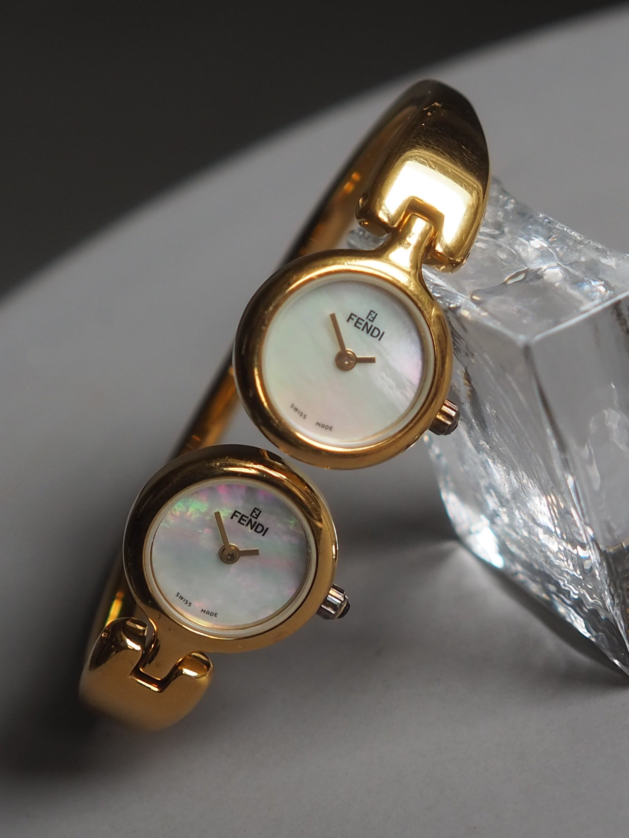 FENDI フェンディ ダブルフェイス ウォッチ 腕時計 デュアルタイム