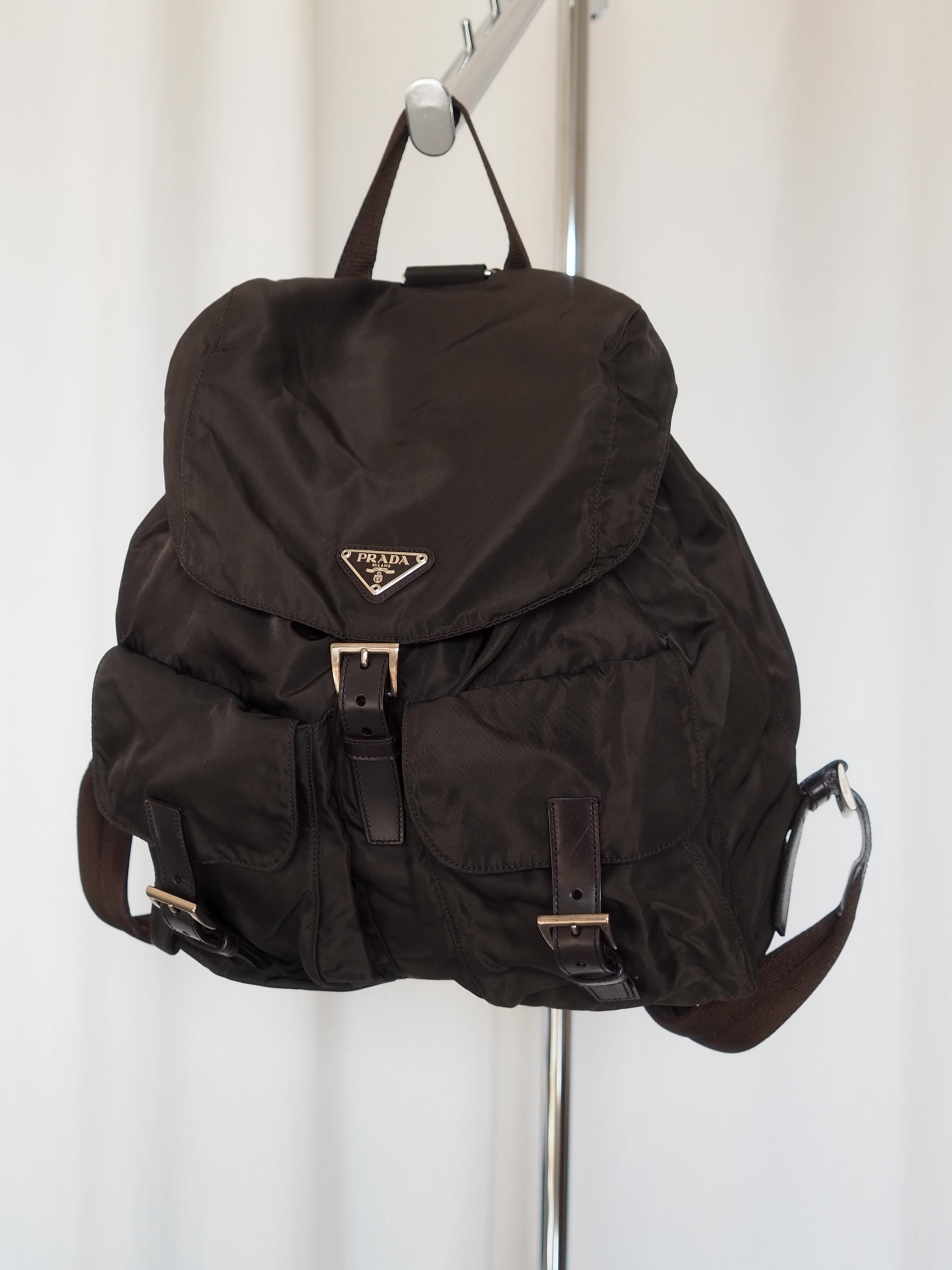 PRADA プラダ ナイロン バックパック リュック ブラウン ユニセックス