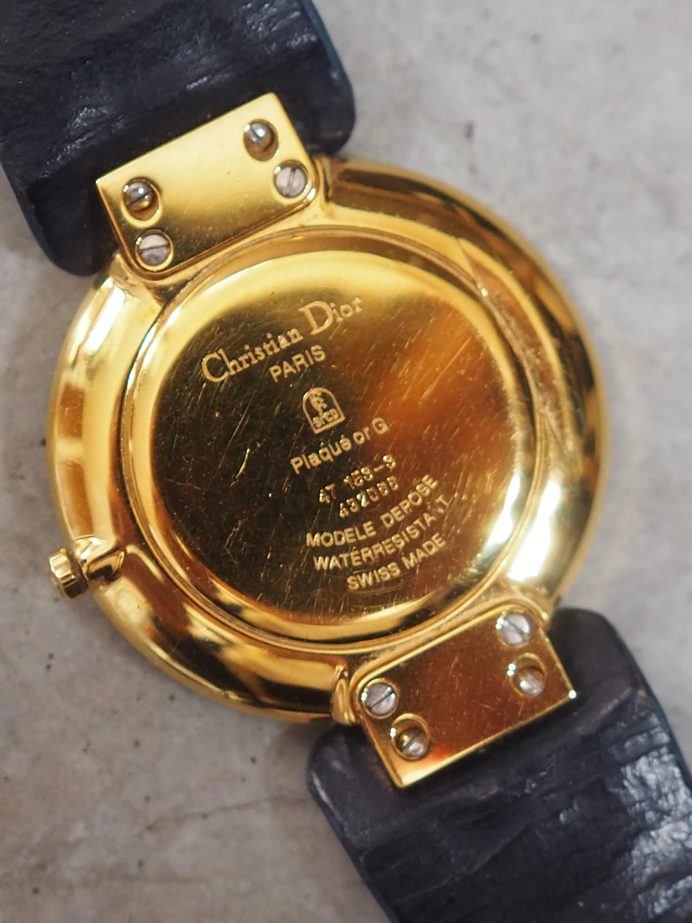 Christian Dior バキラ シェル ウォッチ ブルームーン ヴィンテージ 腕時計