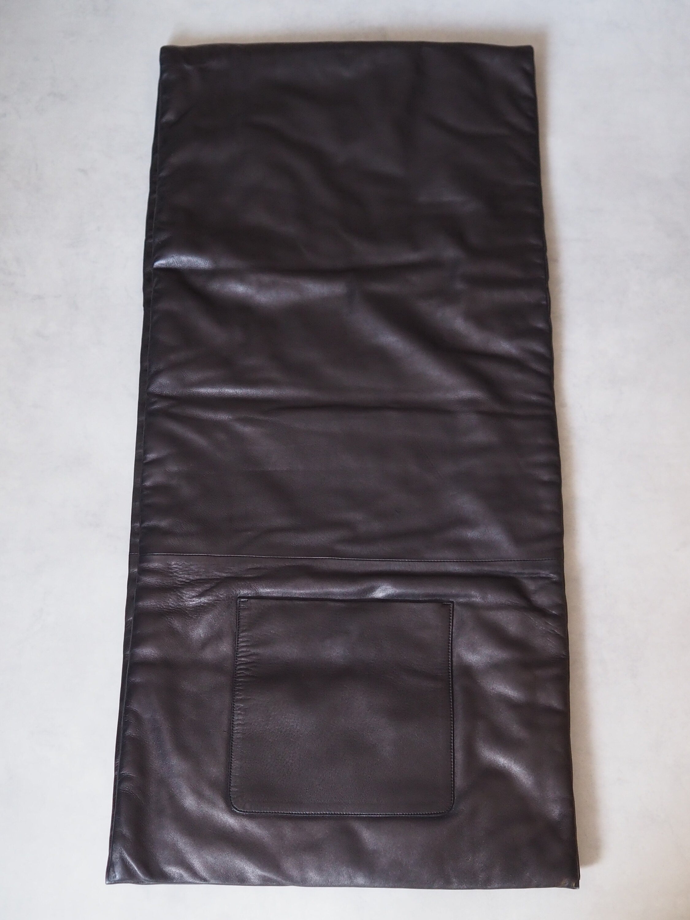 HERMES エルメス ポケット ストール レザー ブラック マルジェラ期