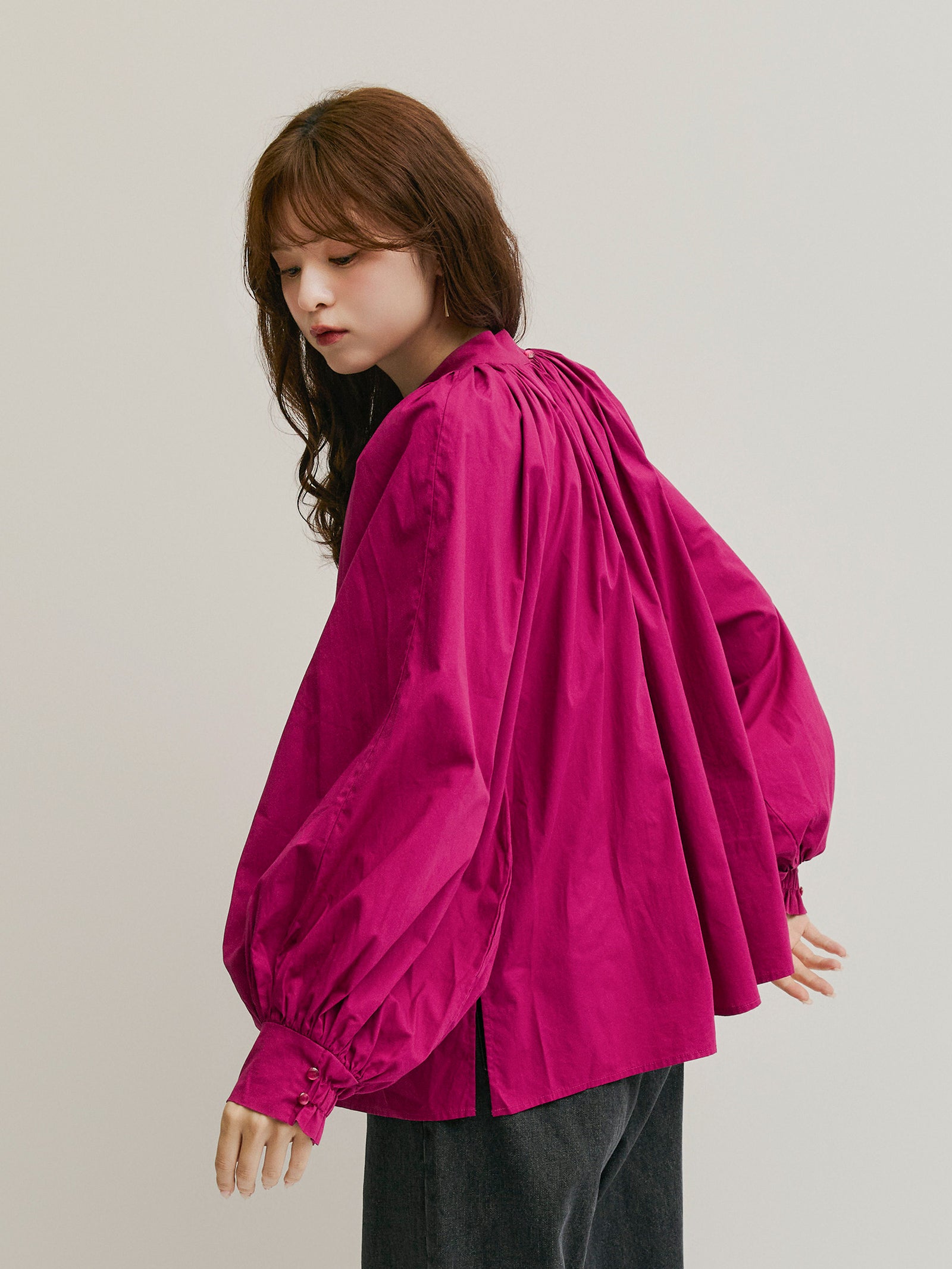 ボリュームギャザーブラウス