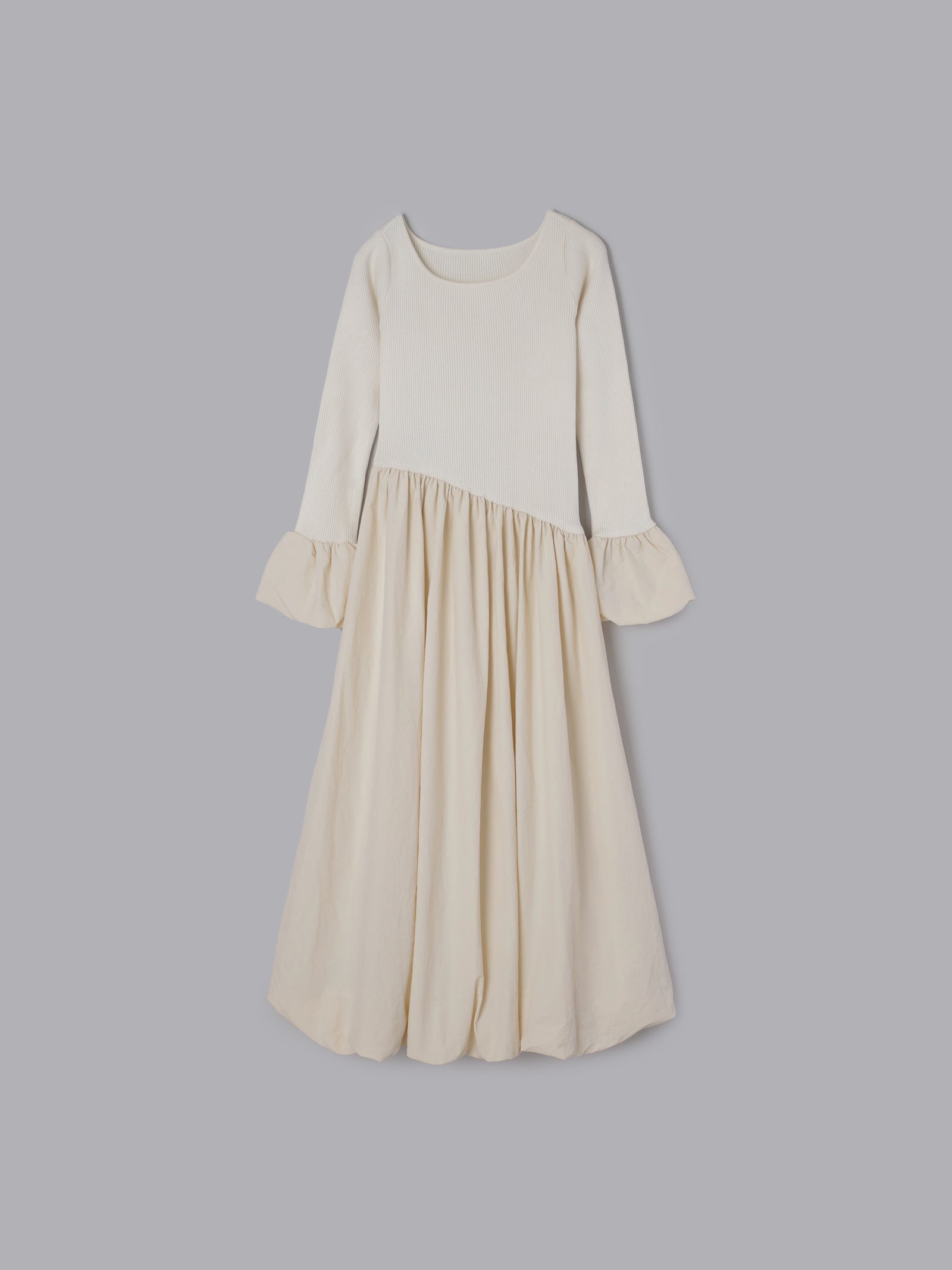 ニットドッキングバルーンワンピース