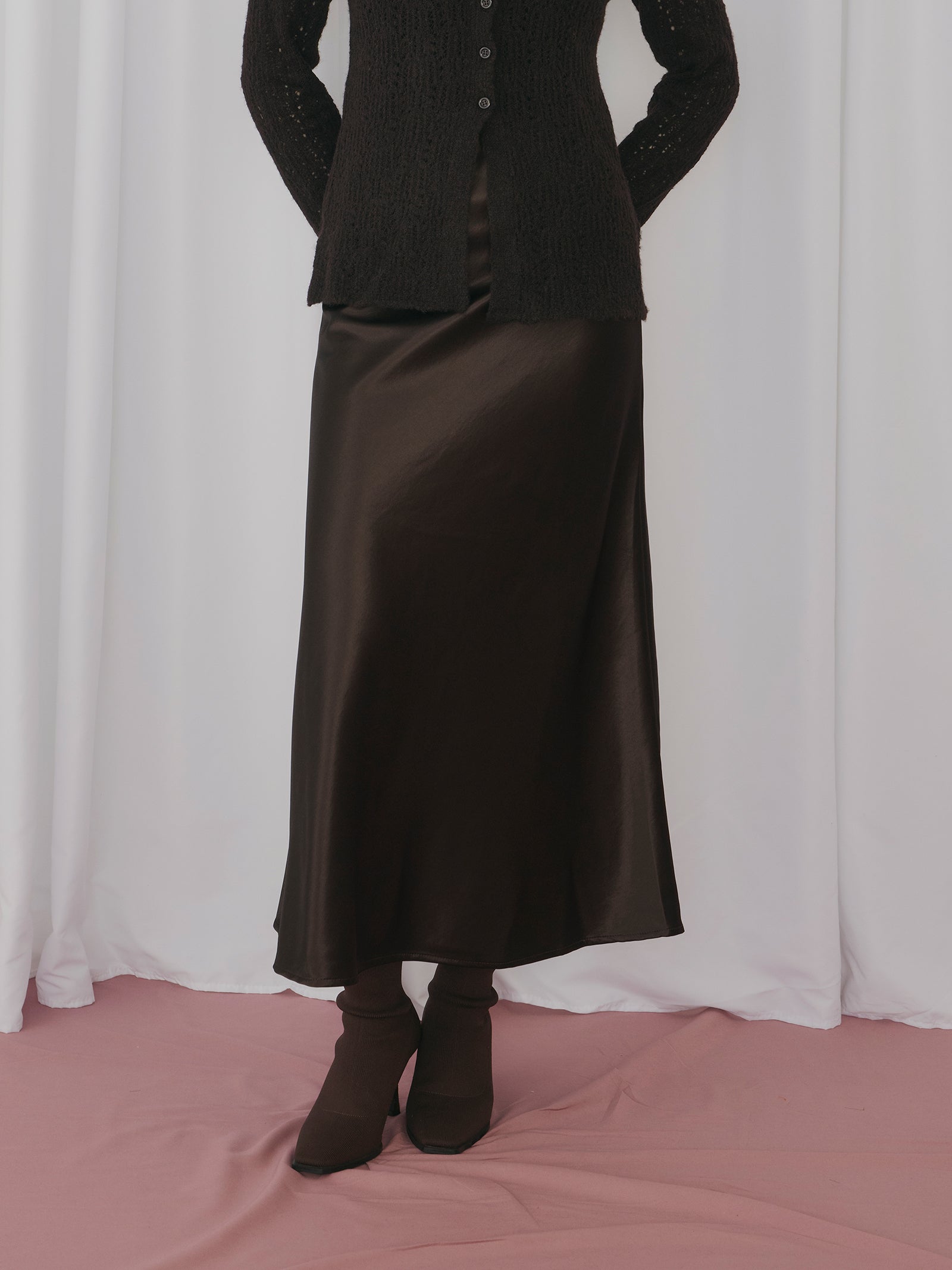 ルミナスサテンライクスカート