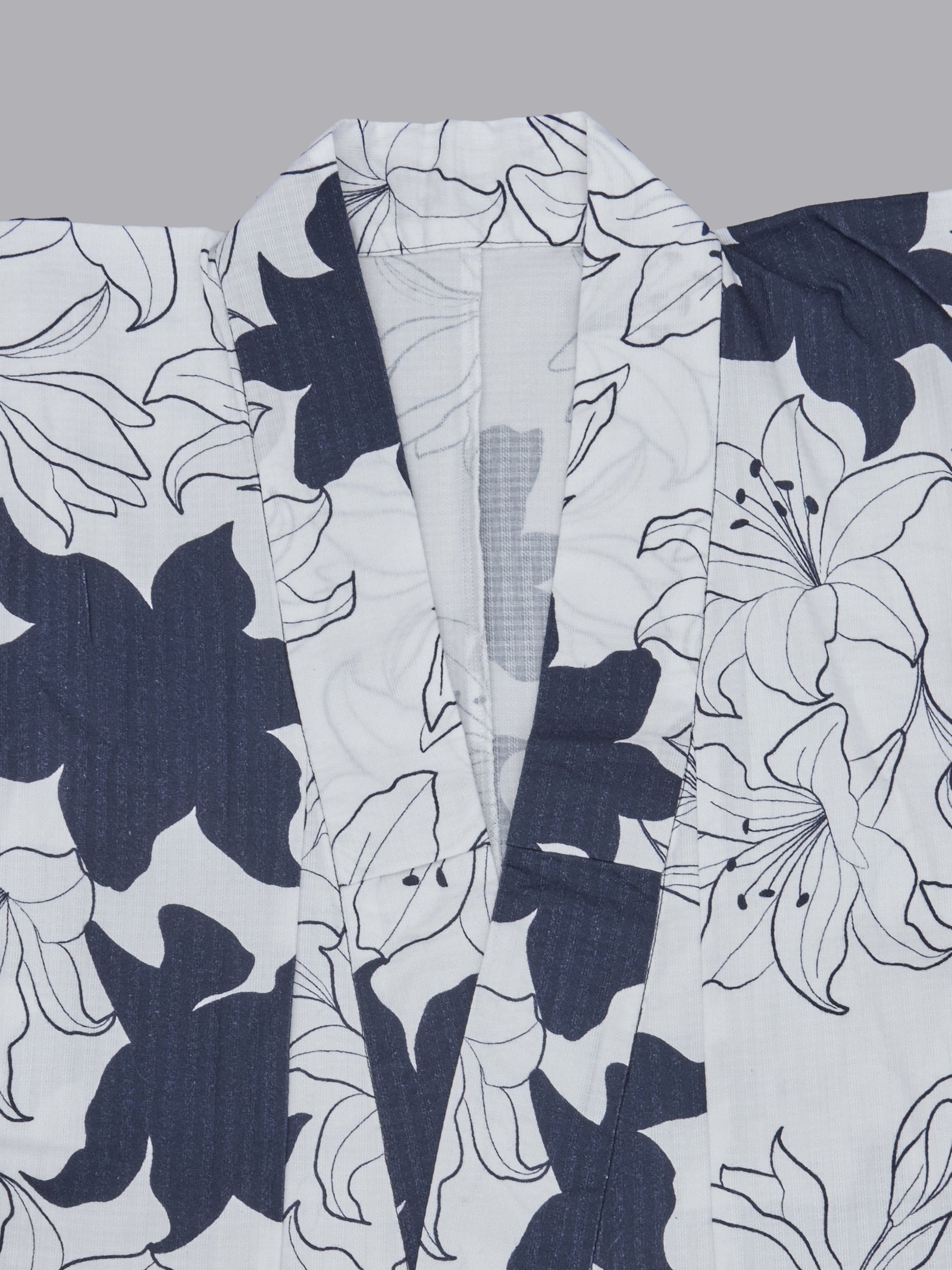 オリジナル百合柄浴衣＆帯セット