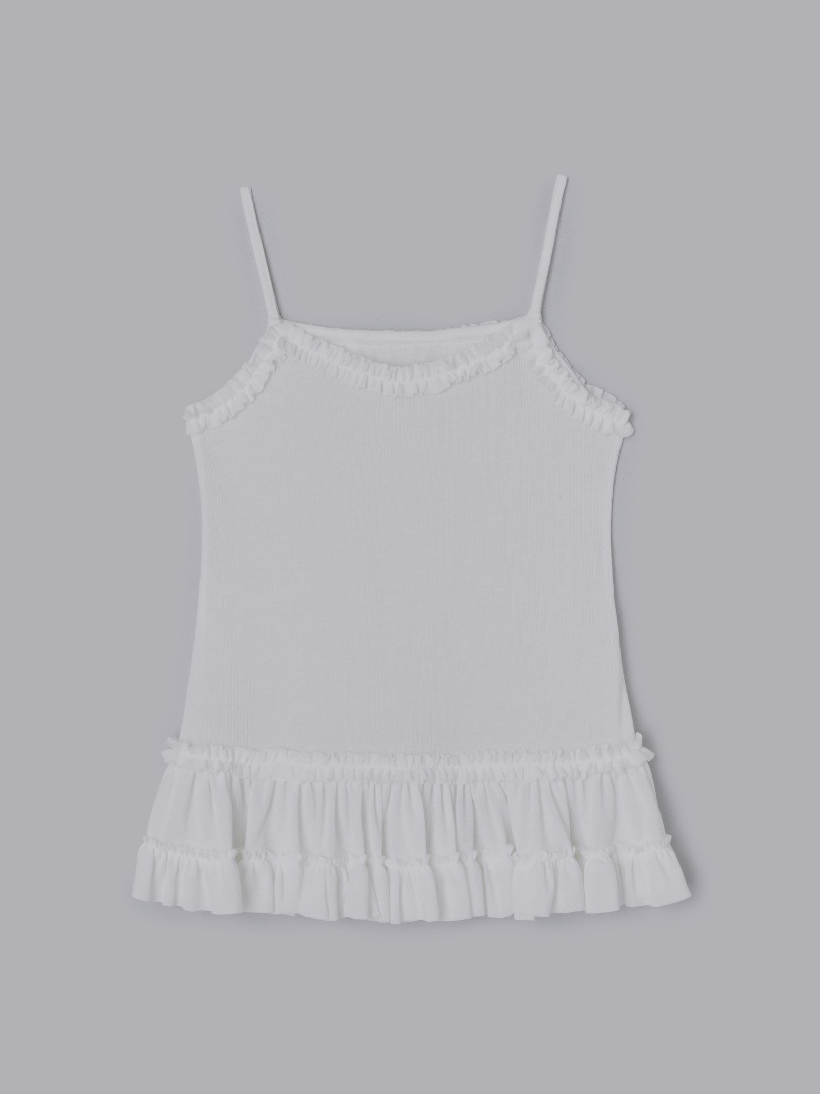 レイヤードフリルキャミソール