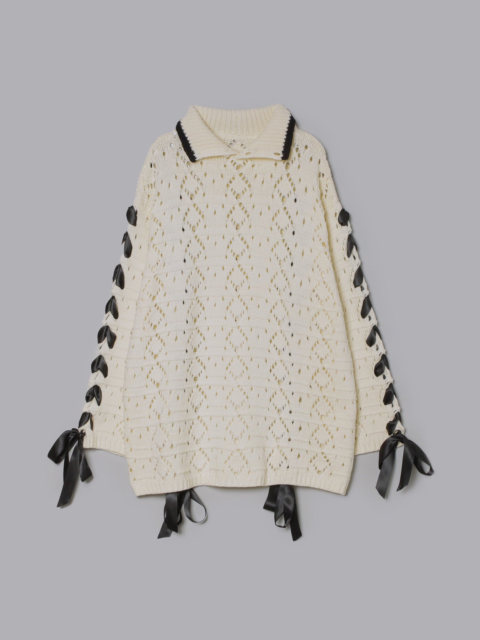 2wayリボンブレードニット