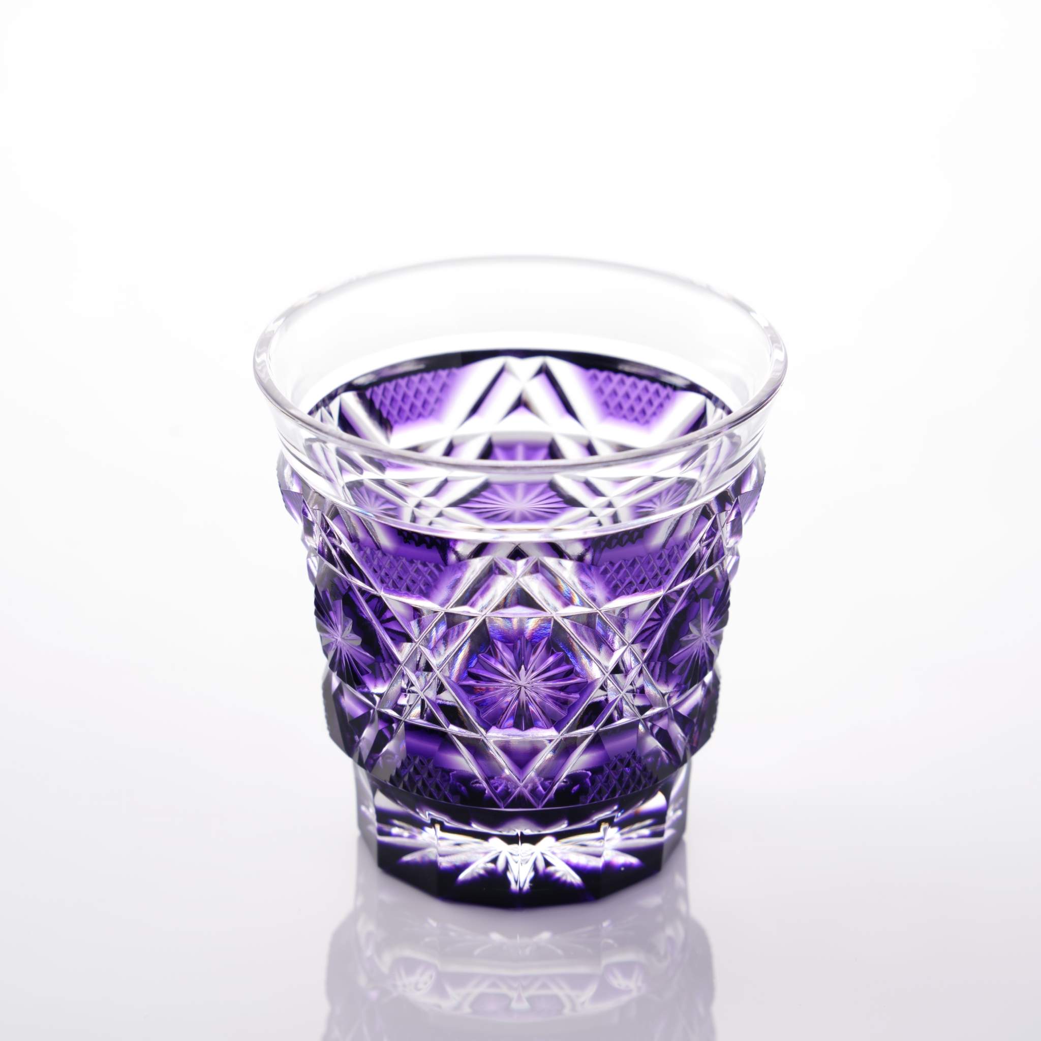 Satsuma Kiriko Shimadzu Purple Sake Glass – Regal Handcrafted