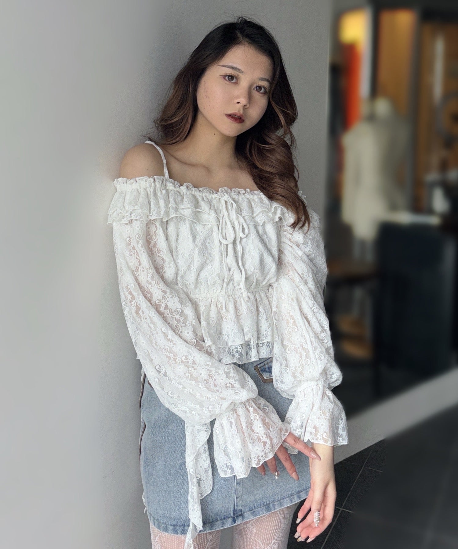 フリルオフショルブラウス – PARK by one way（パークバイワンウェイ）