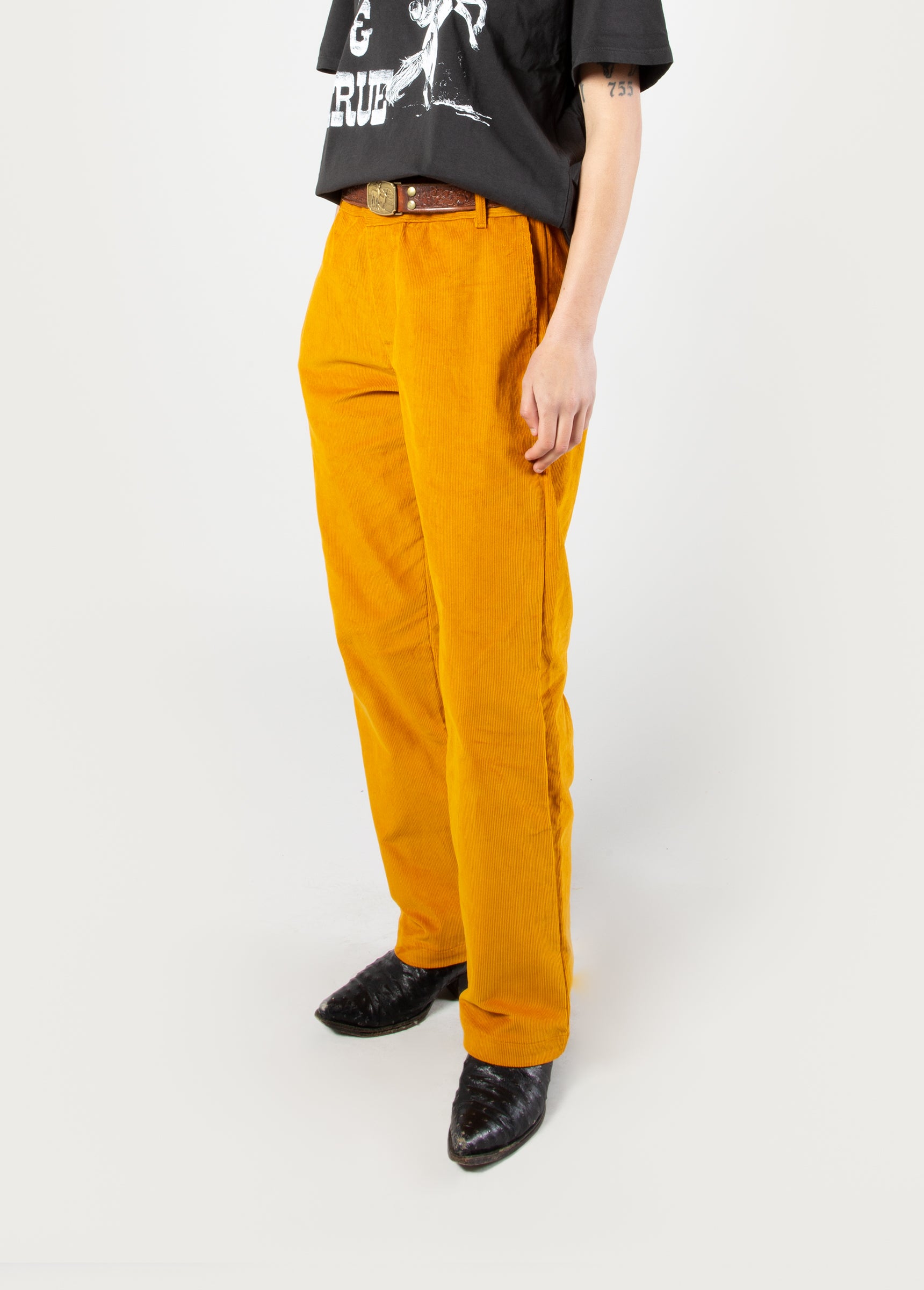 Corduroy Leisure Pant | Mustard | Lost Weekend Collection | One Of