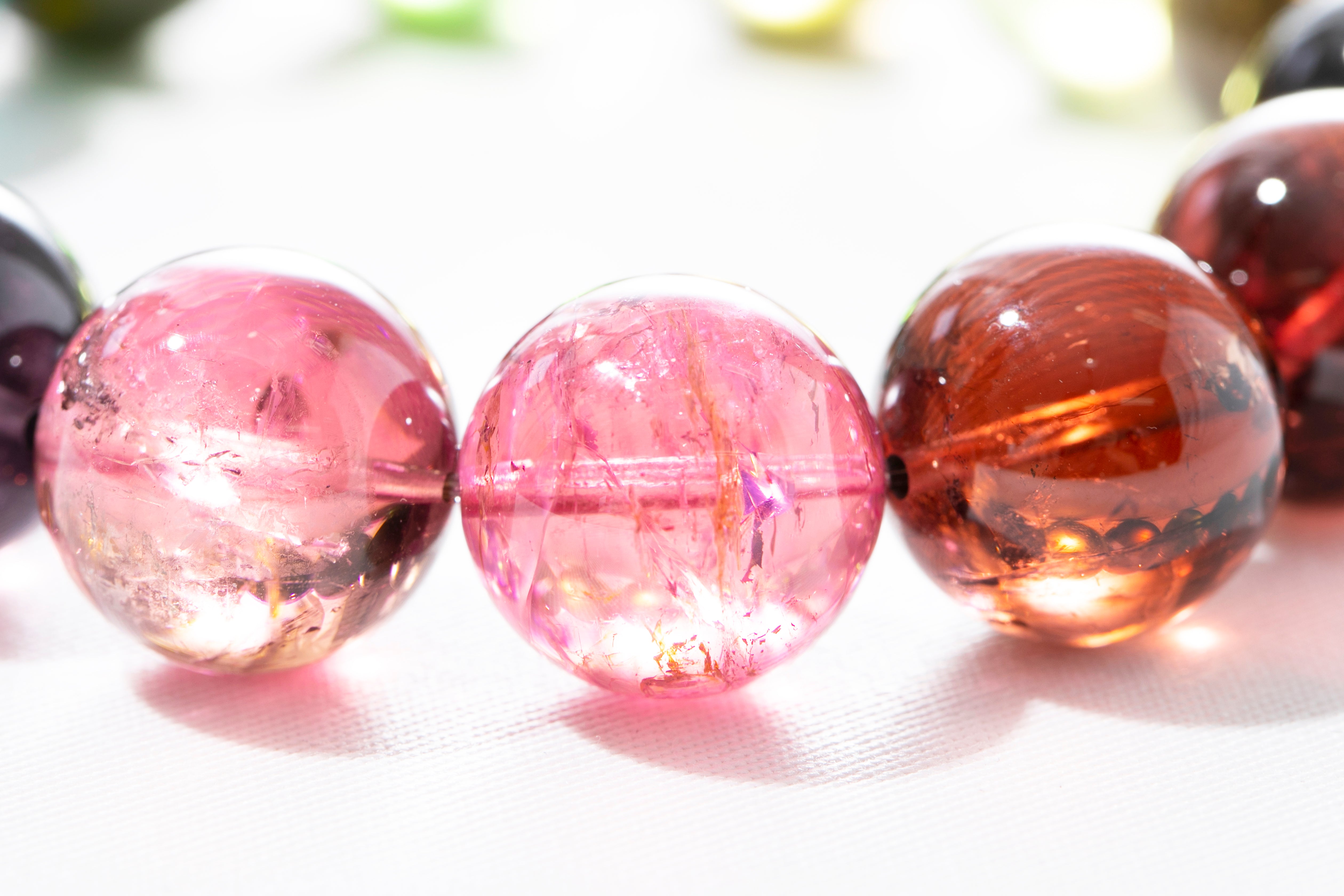 最も難しく玄人向きのブレスレット】プレミアム・トルマリンミックス