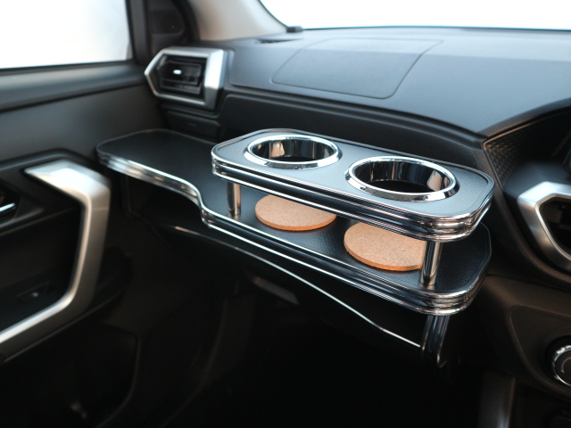 ライズ(19/11～）フロントテーブル レザーブラック BKxフルメッキ