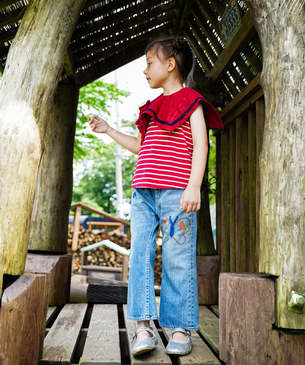 Denim Butterfly Pants – FITH ONLINE STORE