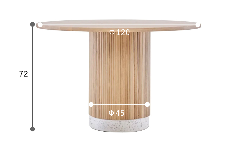 モーダ・エン・カーサ ロトゥンダ ダイニング丸テーブル / ROTUNDA