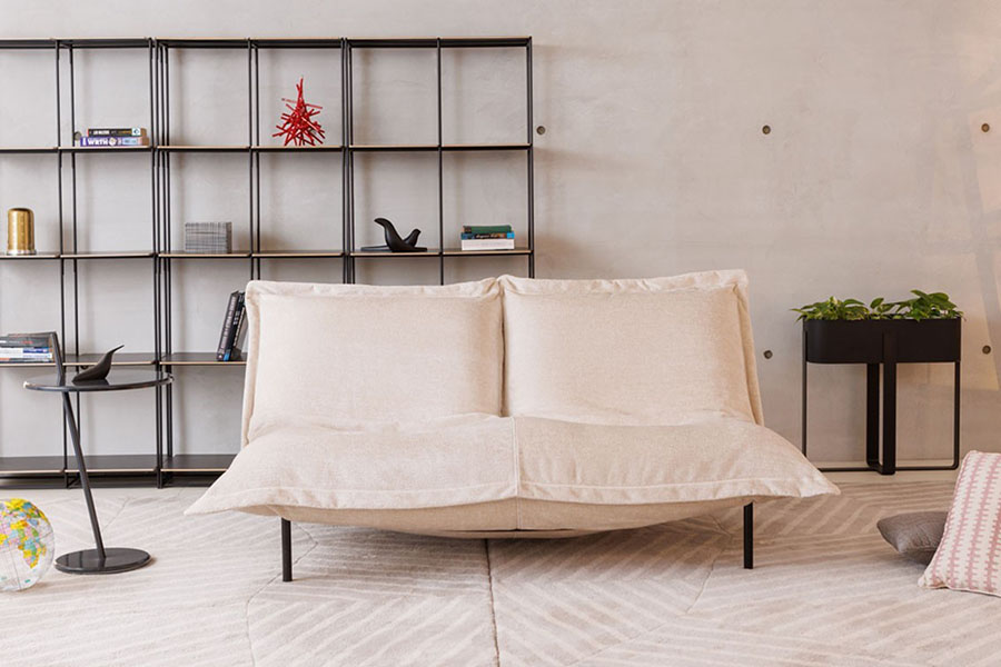 リーンロゼ ロゼカラン1 2Pリクライナー スチール脚