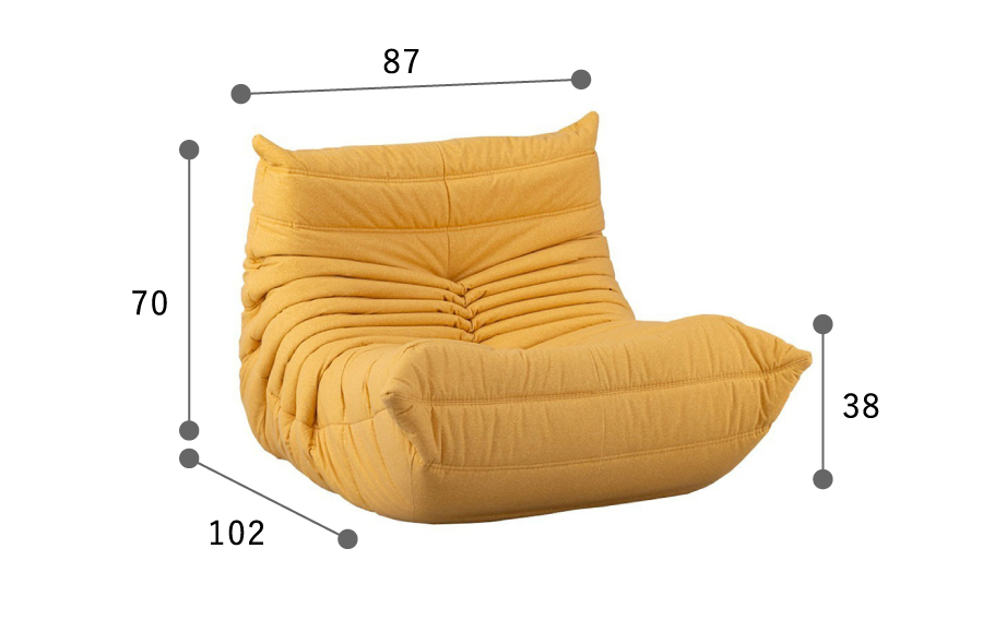 リーンロゼ 1人掛けソファ ロゼトーゴ｜家具の通販ならかねたやオンライン