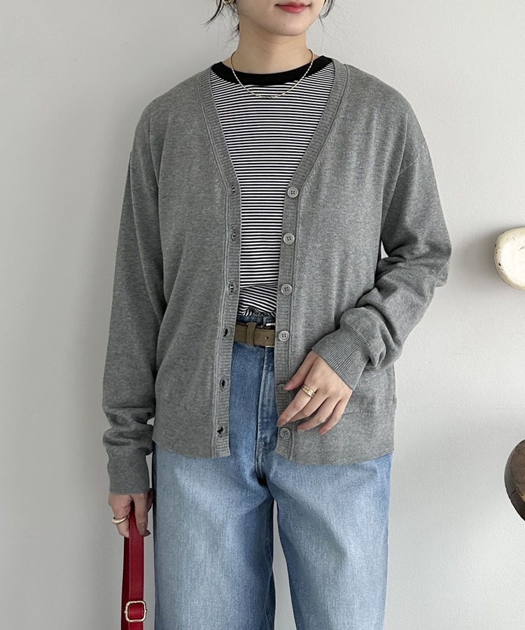 機能性 Vネックカーディガン(F CAMEL): トップス｜PMbox P&M OFFICIAL