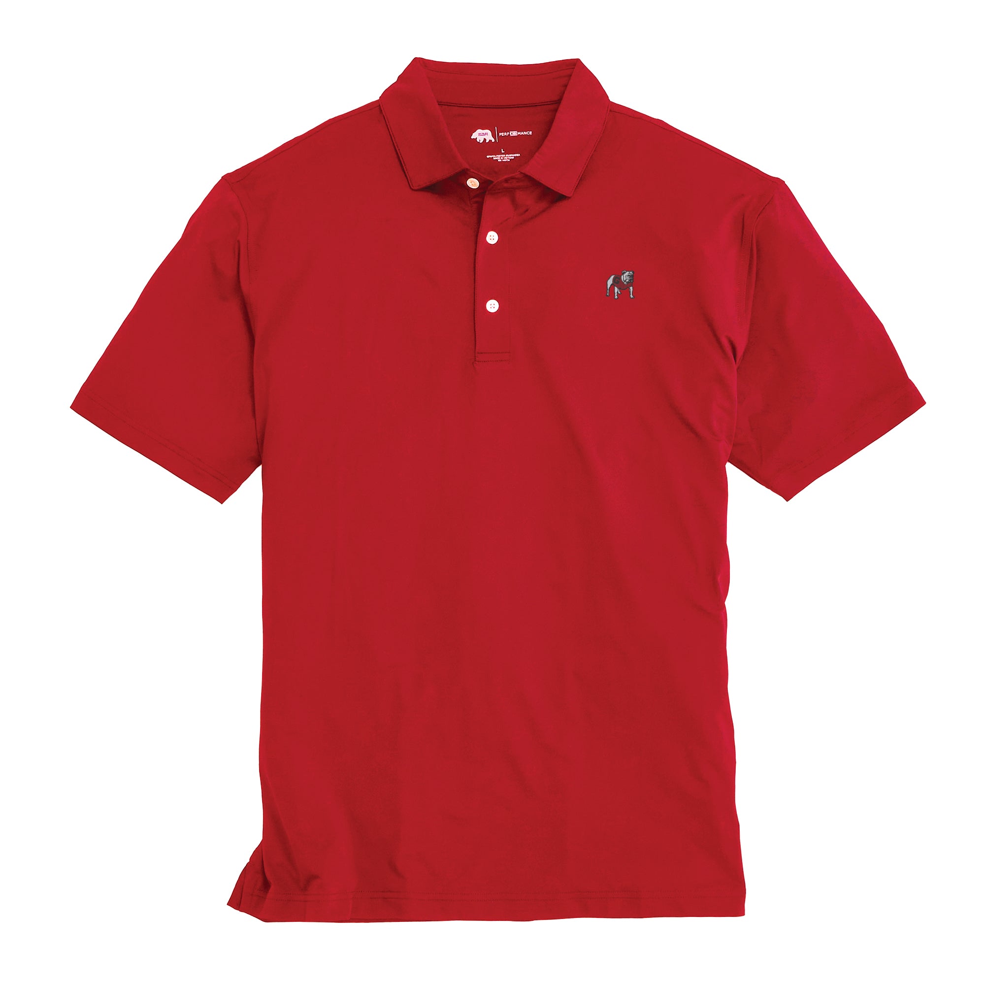 UGA Standing Bulldog Solid Performance Polo – Onward Reserve