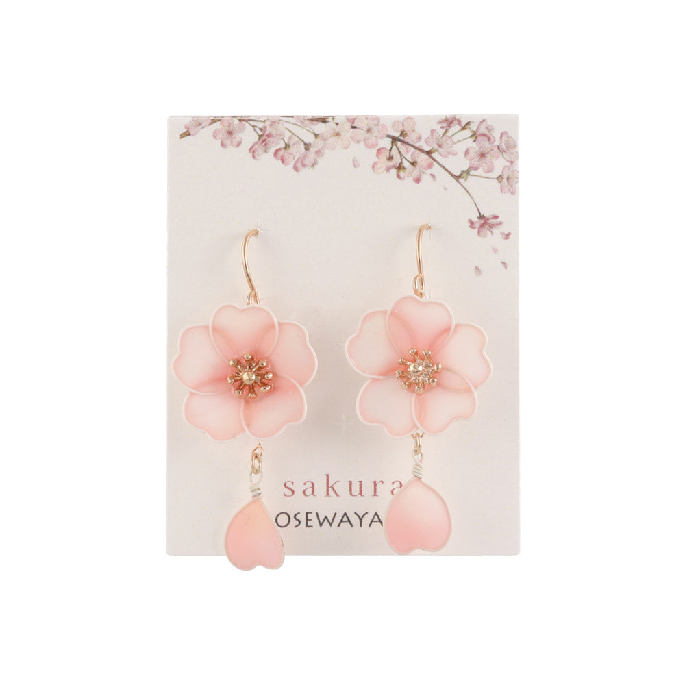 ピアス ニッケルフリー メタル 桜 花びら ワイヤーフラワー サージカル