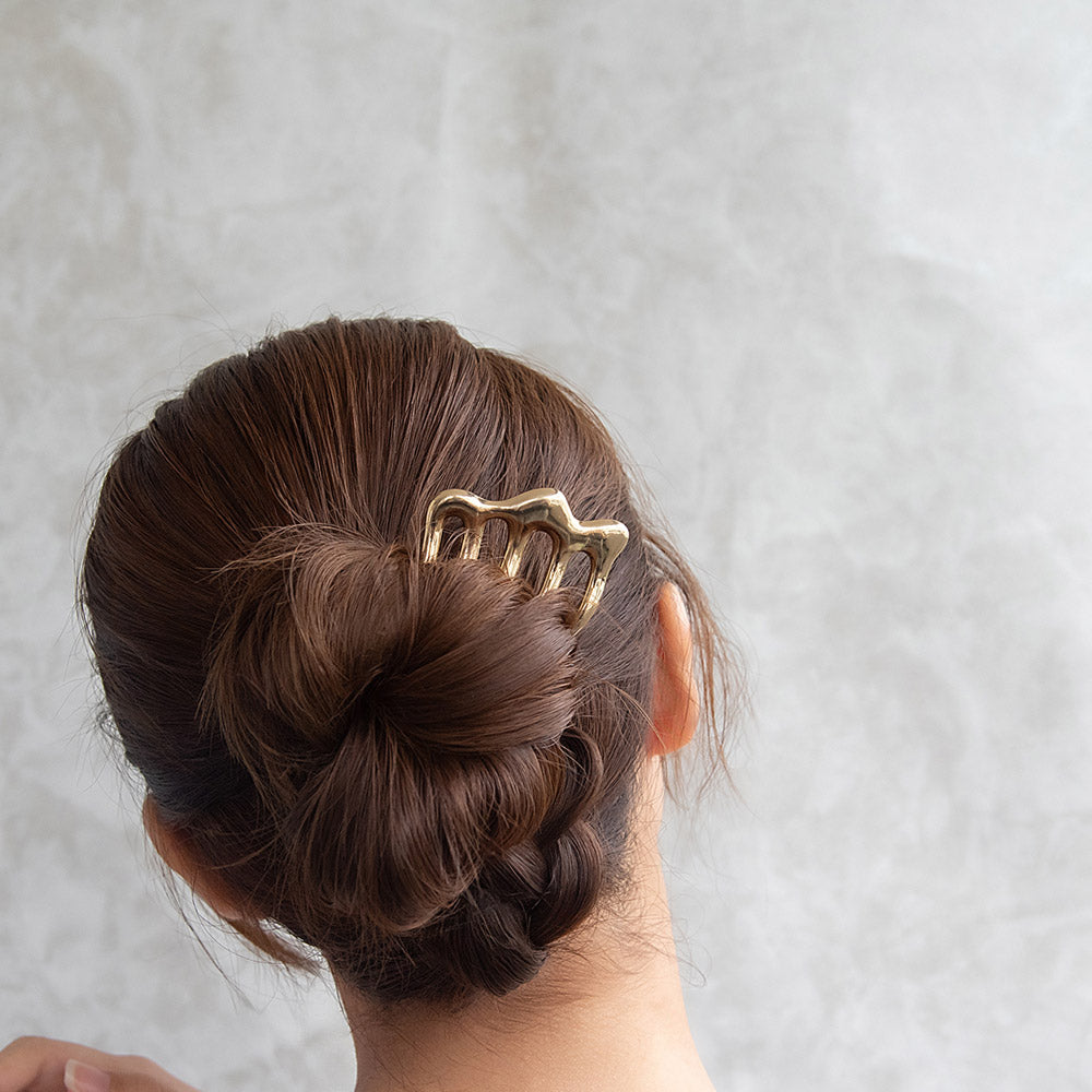 ヘアコーム hair stick/ヘアスティック メルトメタル ウェーブ