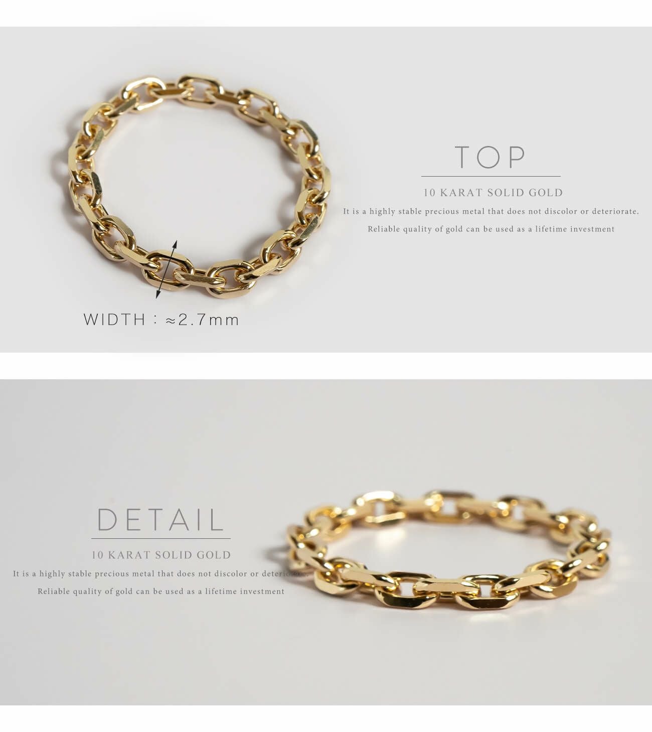 K10 ゴールド チェーン リング SILSILA Ring -シルシラ- | Ops.(オプス