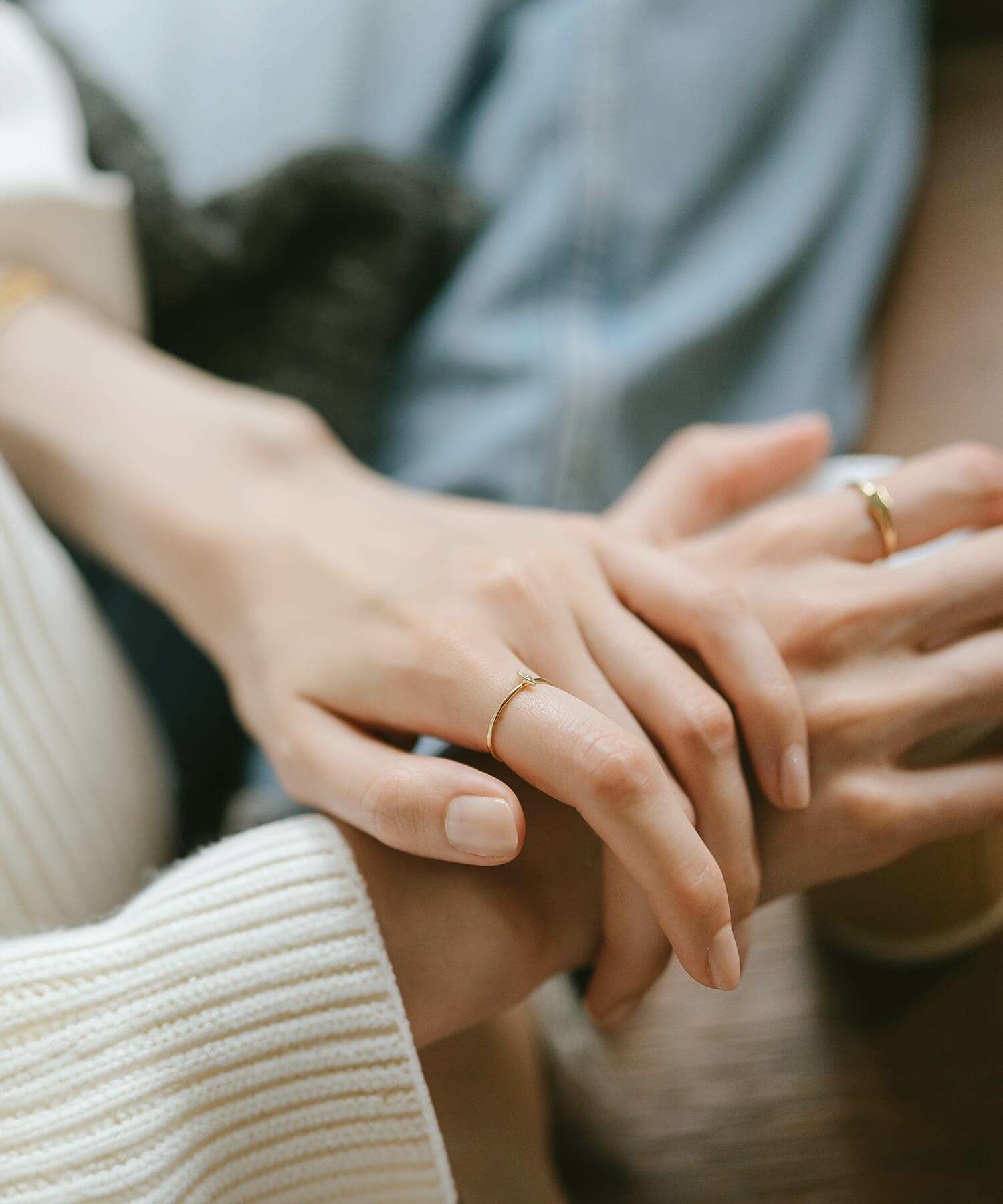 3連 パール ダイヤモンド リング 10K ops toroise トロワゼ11 Ops