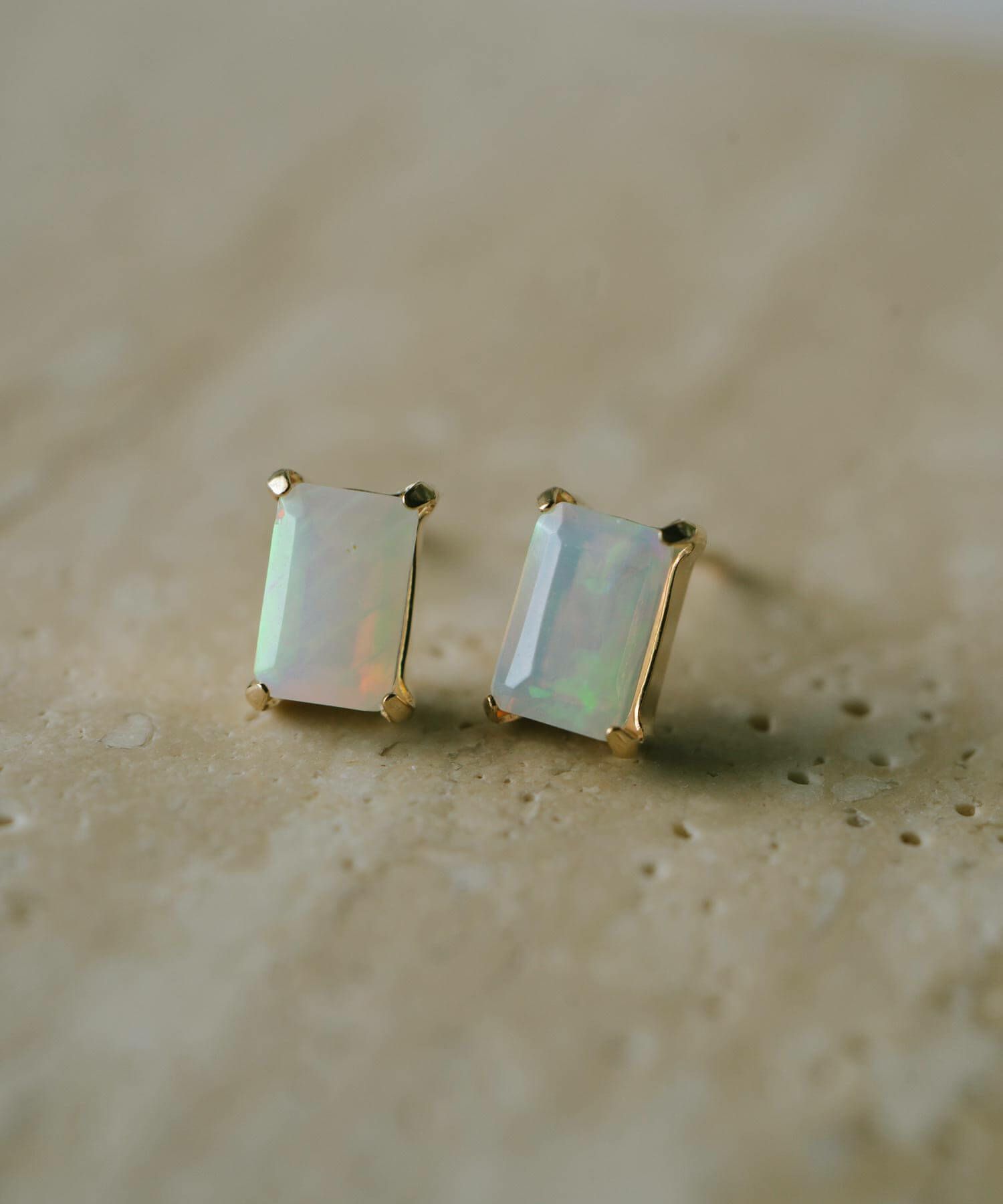 オパール 天然石 ピアス 10K 【tetra-iris テトラ・イリス】 | Ops