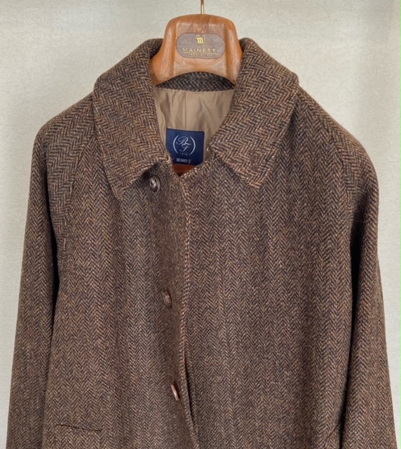 一枚袖】《BEAMS F》のバルカラーコート【ハリスツイード】 | 昭和最終世代